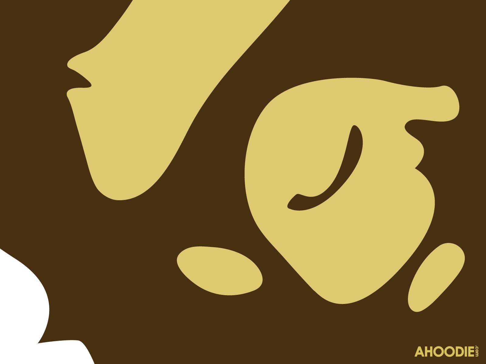 Bape scimmia astratta marrone, 1600x1200 HD, Desktop