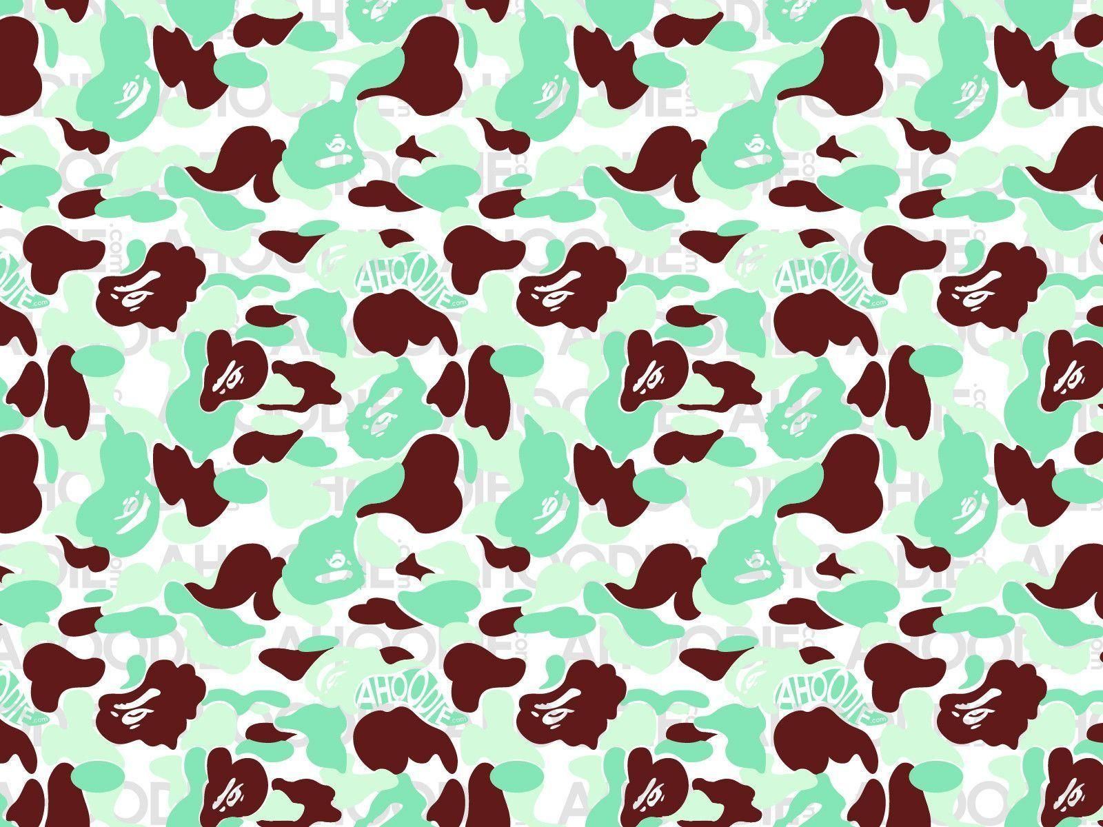 BAPE Shark logo rosa, 1024x768 HD, MacBook Pro
