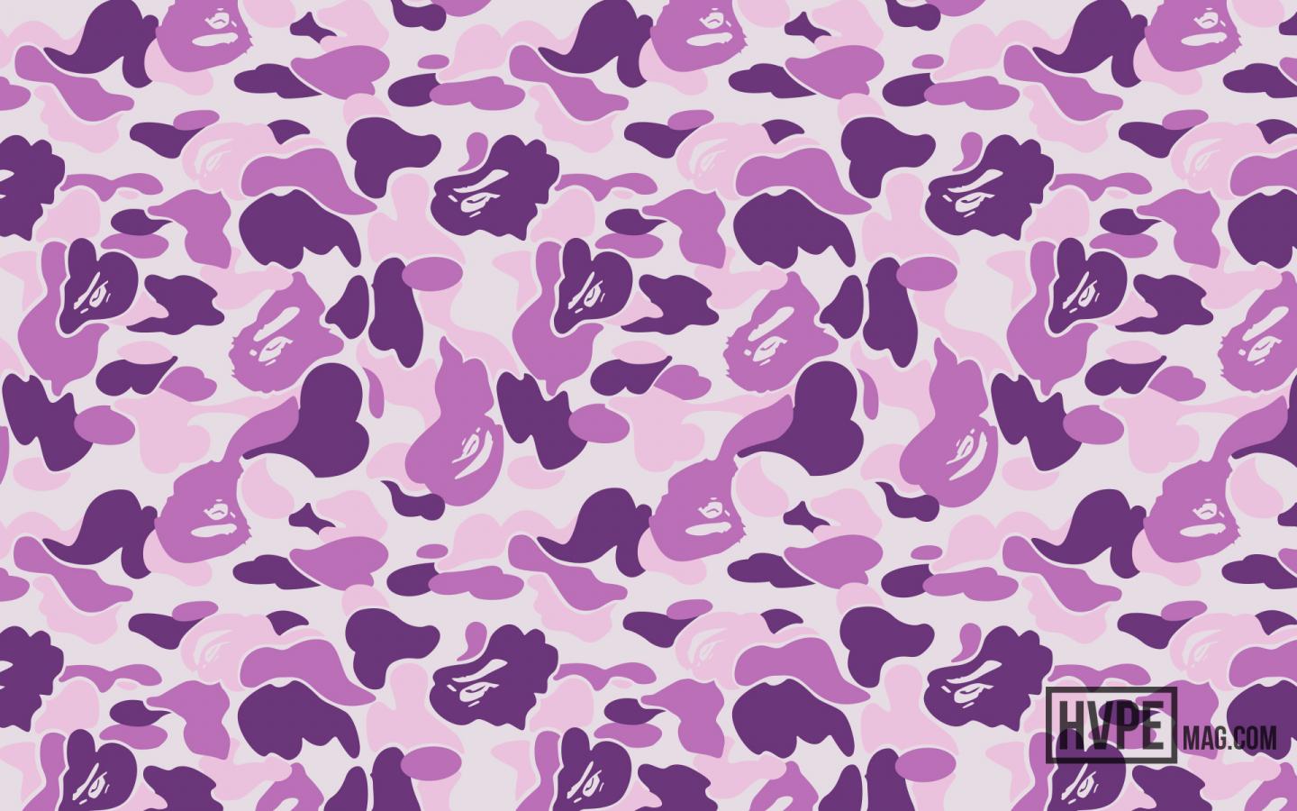 BAPE camo squalo viola, 1440x900 720p, PC