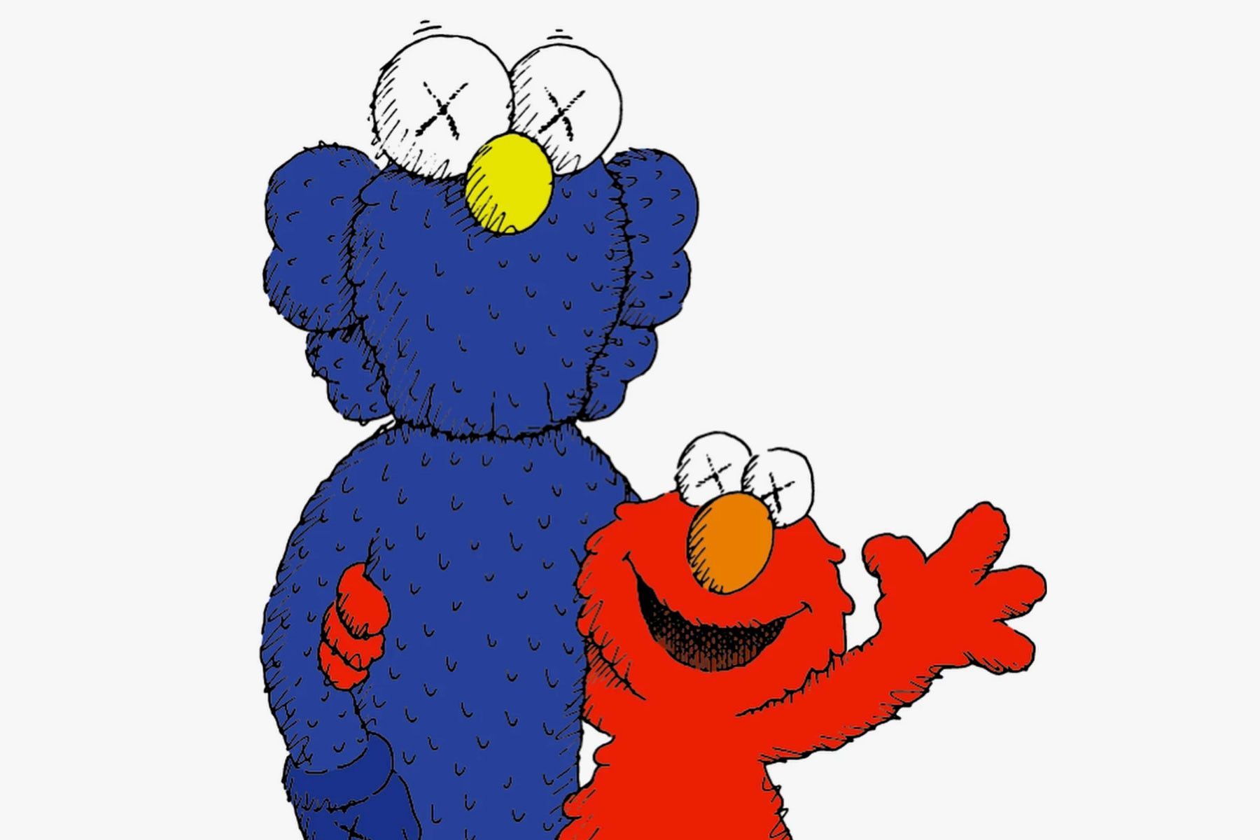 KAWS BFF Elmo Sesame Street, 1800x1200 HD, Desktop