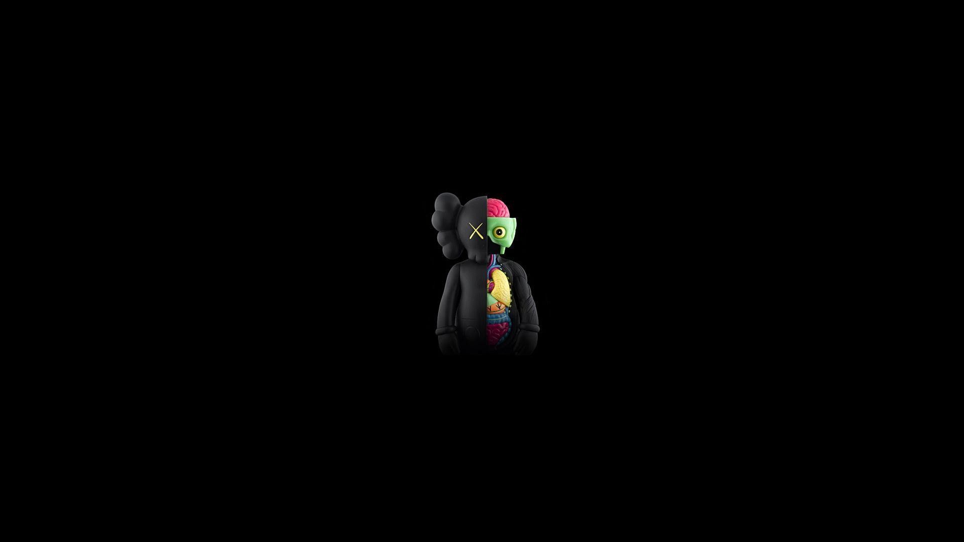 Maglietta a righe grigie KAWS, 1170x780 HD, Laptop