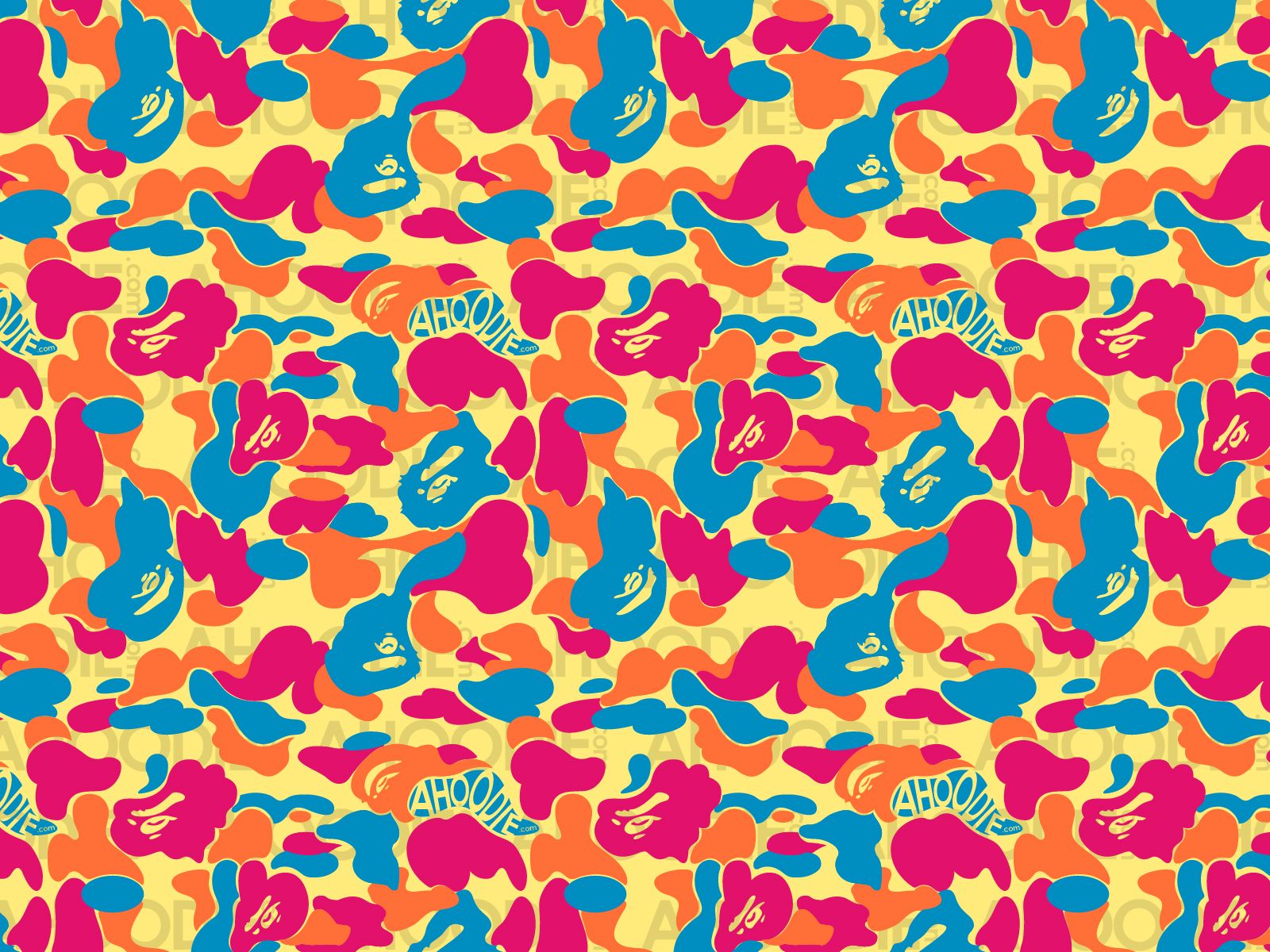 Camouflage colorato BAPE Kaws, 1600x1200 HD, Lenovo Legion