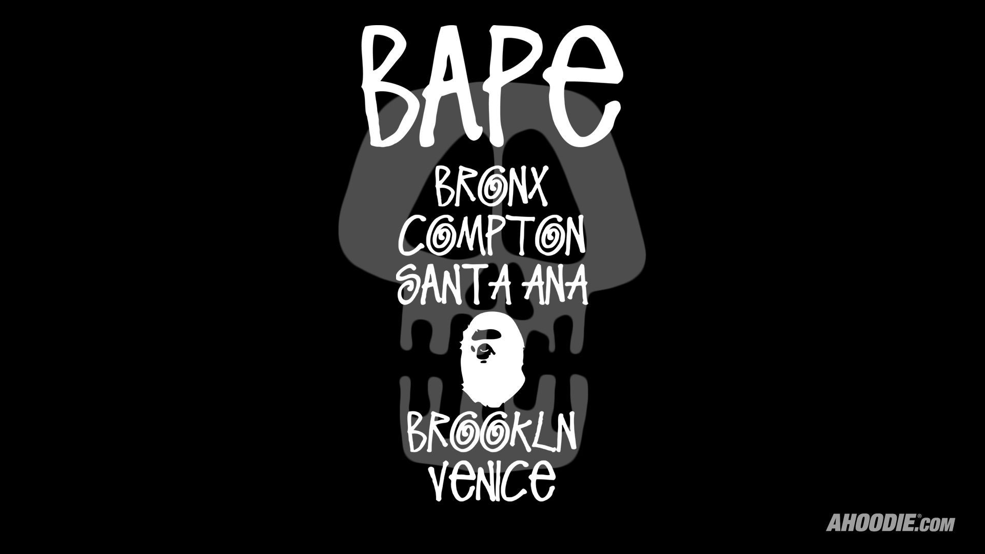 Logo BAPE scimmia nero, 1600x1200 HD, Desktop