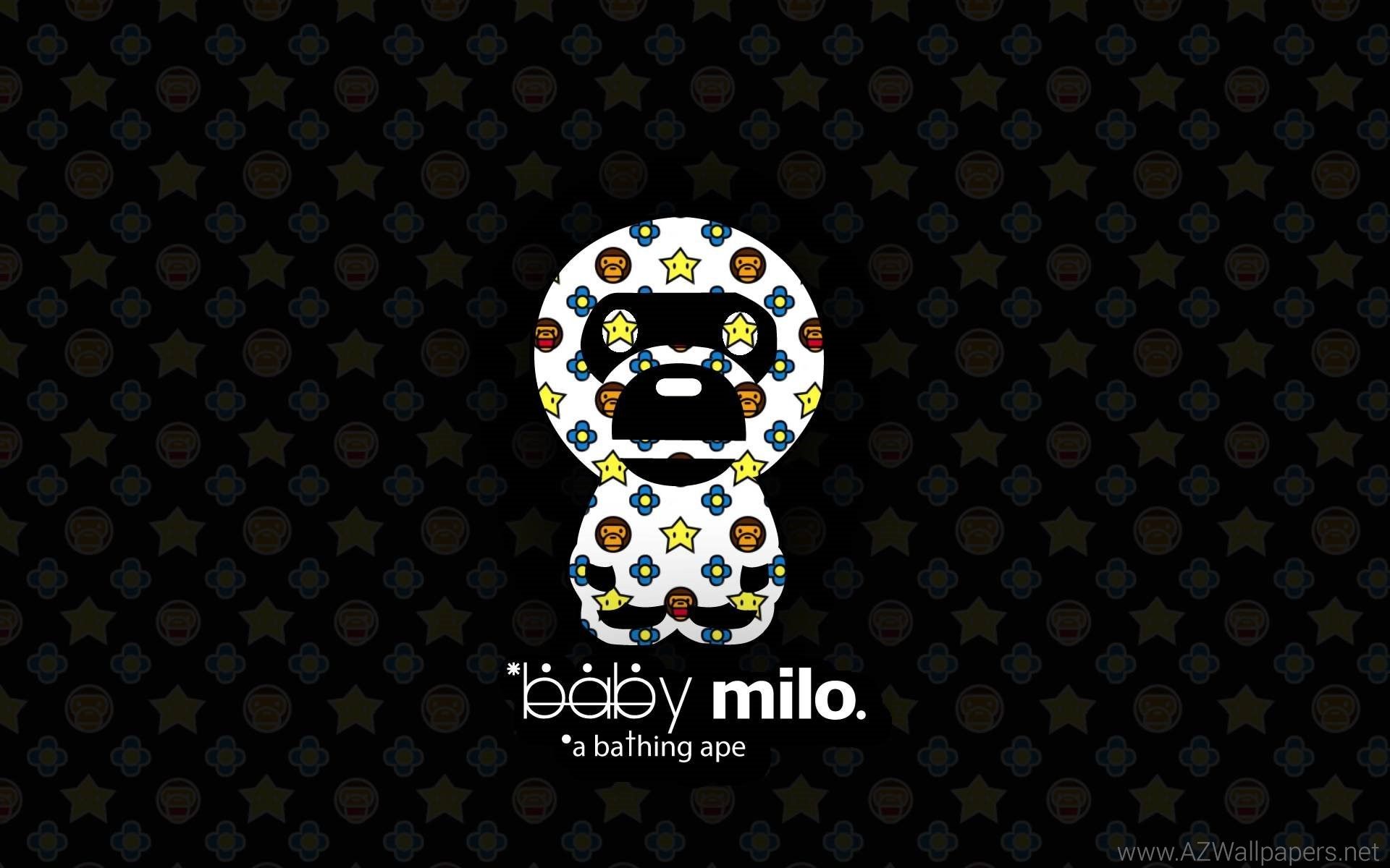 Baby Milo Bathing Ape logo, streetwear, 1920x1200 WUXGA, MacBook Air