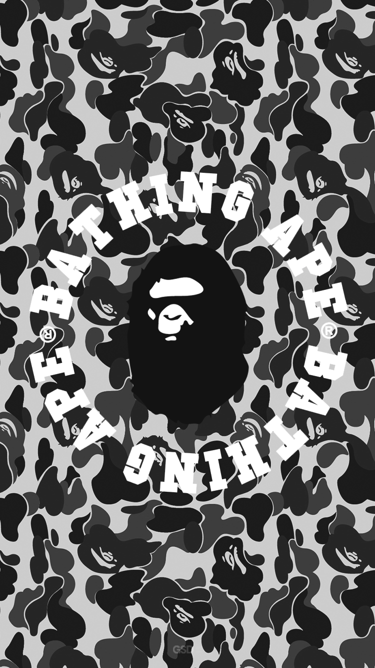 Logo BAPE testa scimmia oro, 1920x1080 1080p, Mac