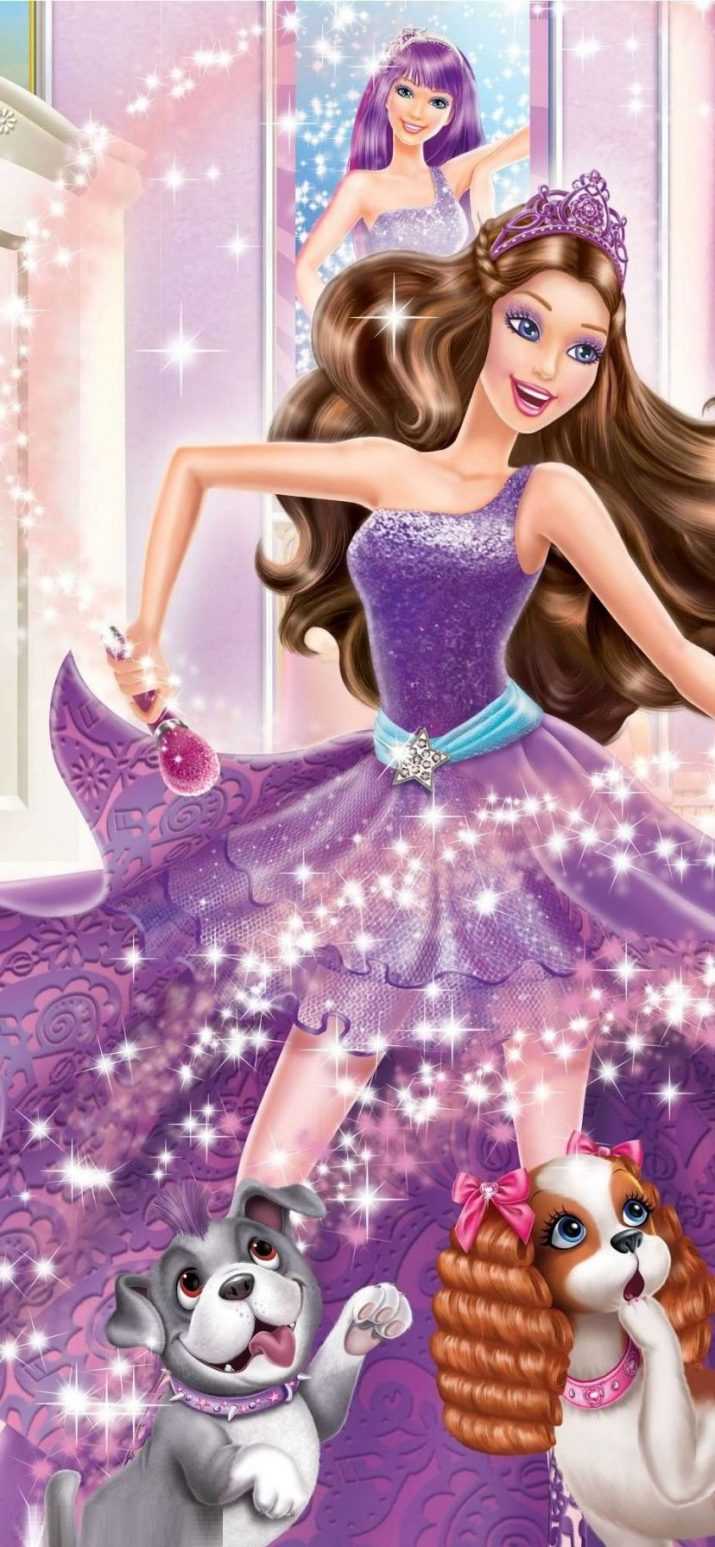 Barbie principessa abito viola, 715x1547 Full HD Verticale, Smartphone