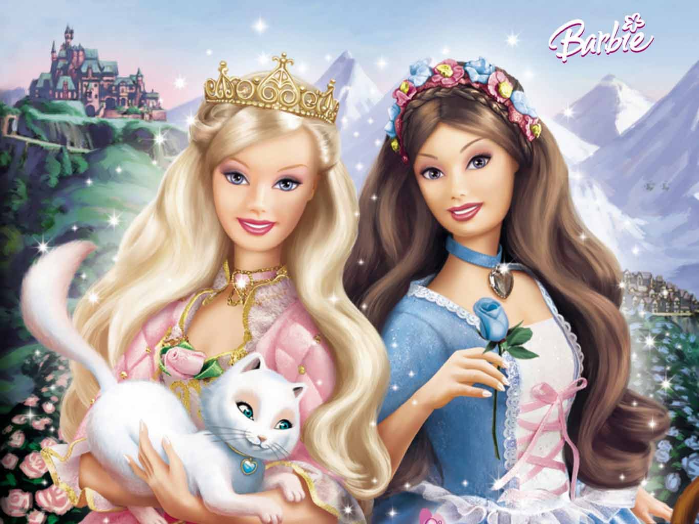 Barbie principesse castello, 1365x1024 720p, Laptop
