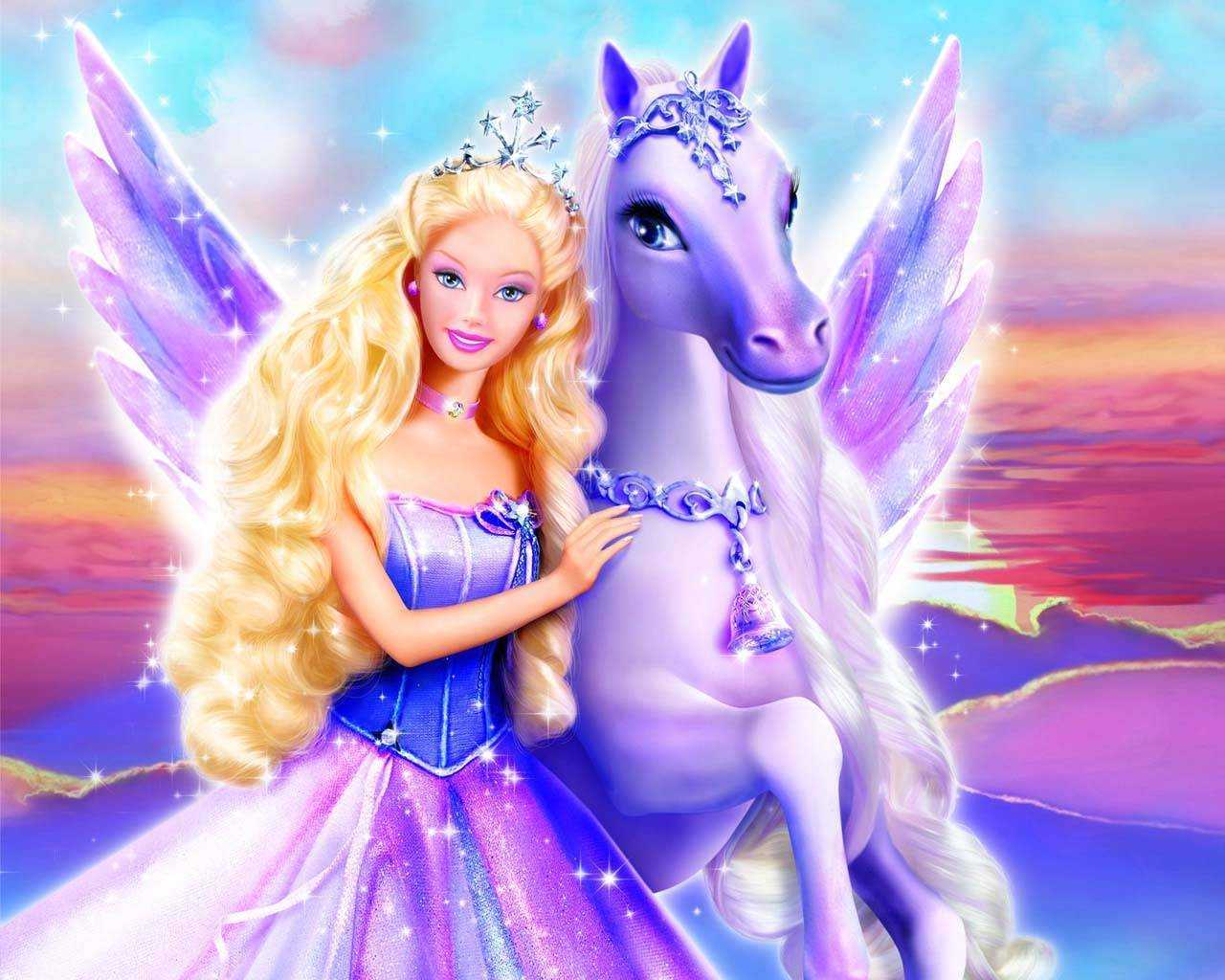 Barbie principessa con pegaso, 1280x1024 HD, Notebook Gaming