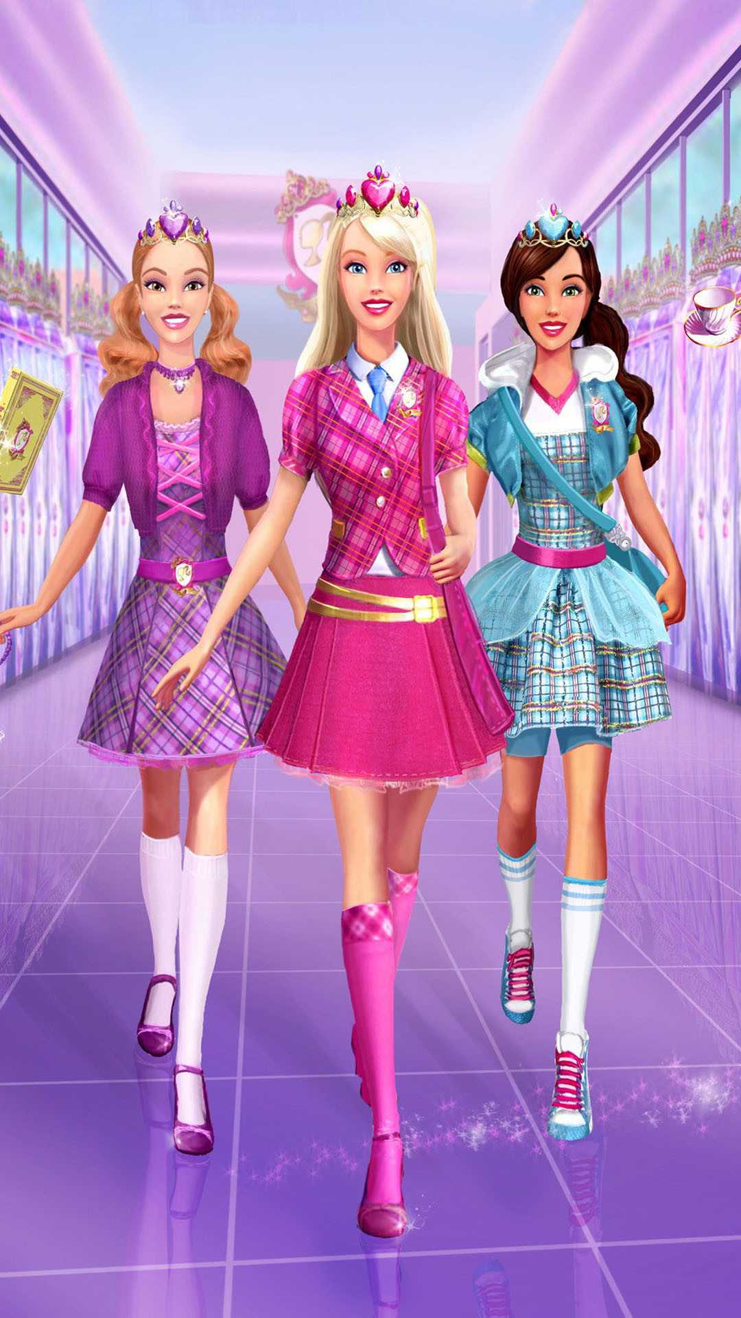 Barbie e amiche scolare, 1080x1920 Full HD Verticale, iPhone