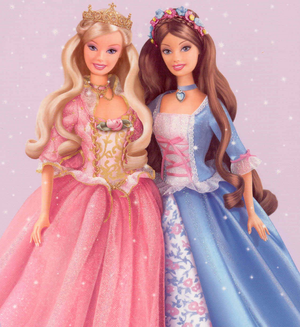 Barbie principesse abiti rosa blu, 1277x1391 Verticale, POCO