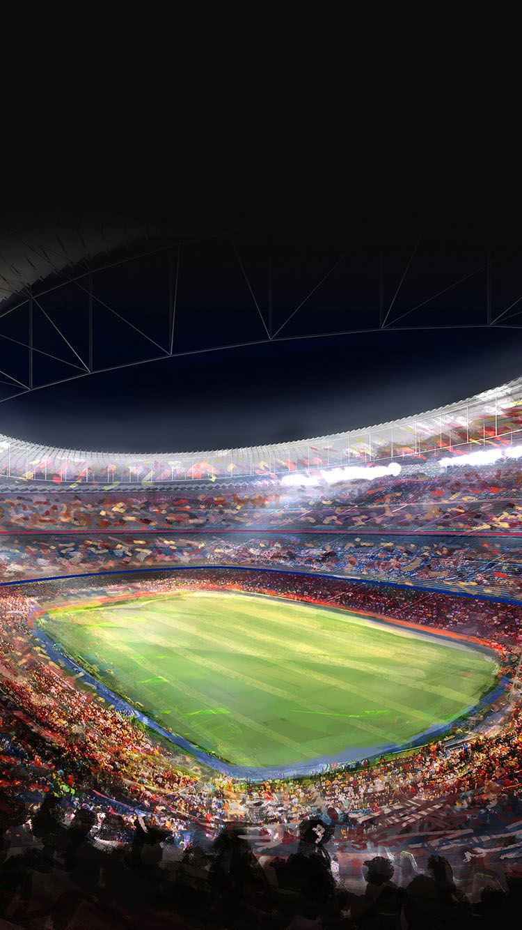 Stadio calcio Camp Nou notturno, 750x1334 Full HD Verticale, iPhone Air