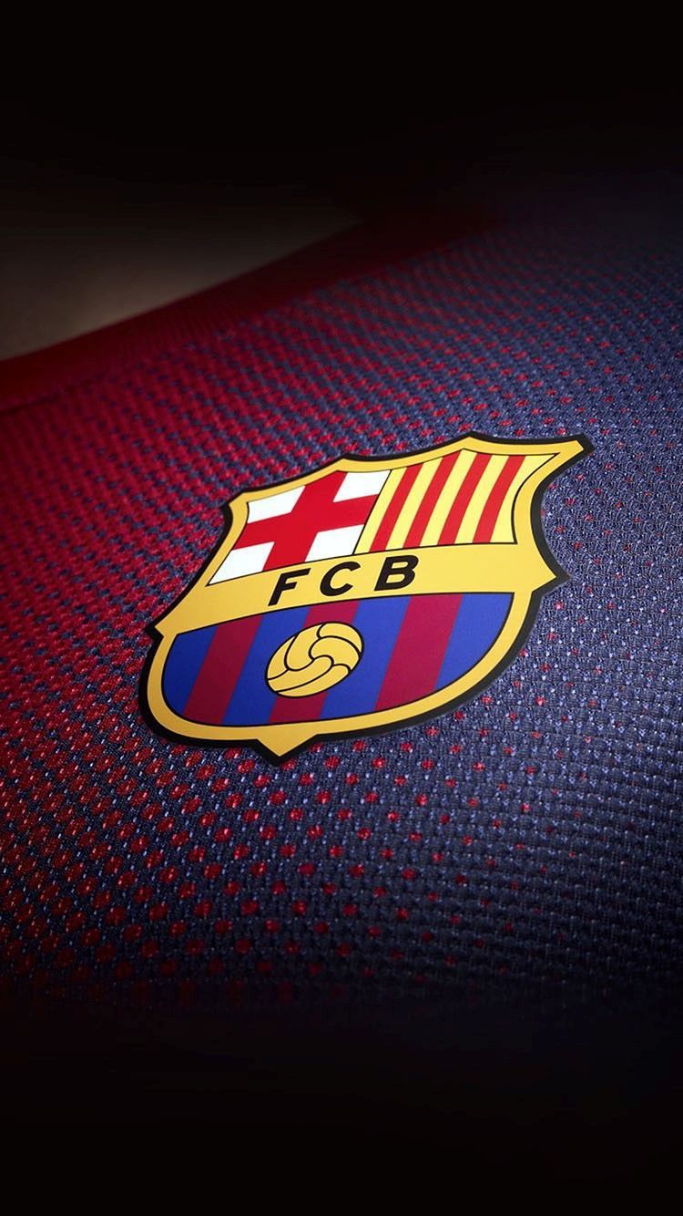 Stemma FC Barcelona su tessuto, 750x1334 Full HD Verticale, iPhone