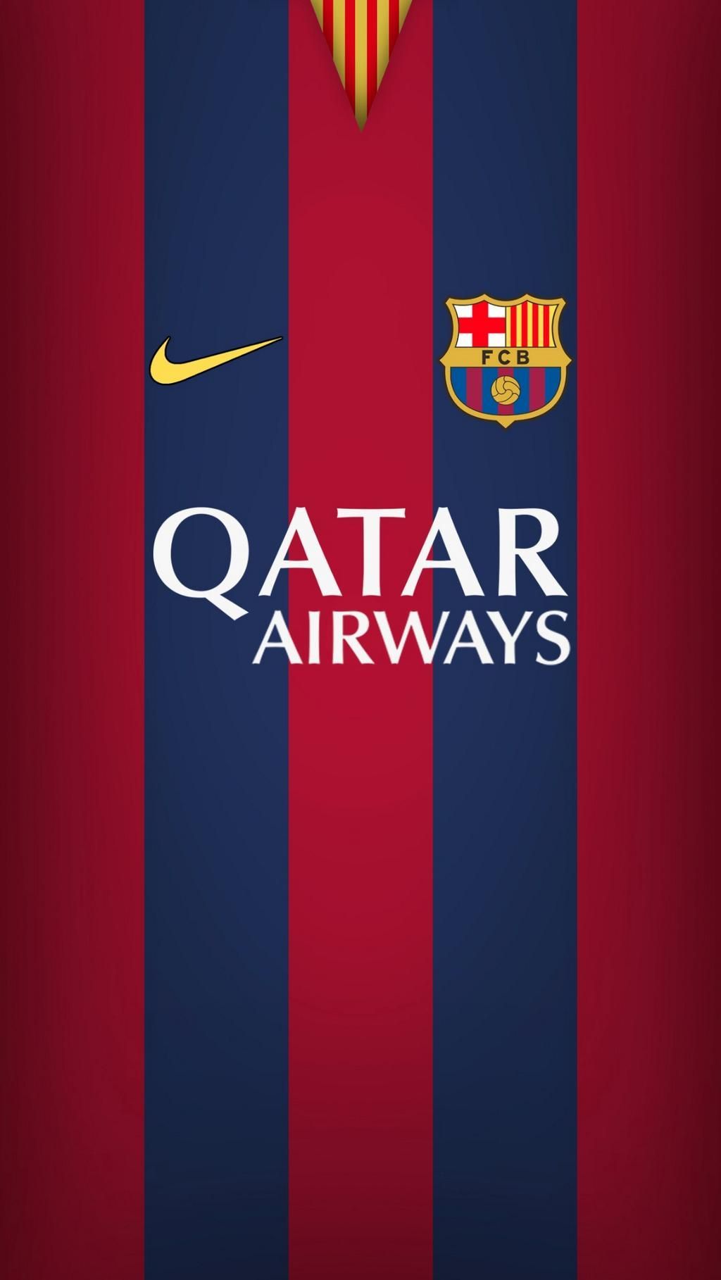 Maglia FC Barcelona Qatar Airways, 1024x1818 Full HD Verticale, Smartphone
