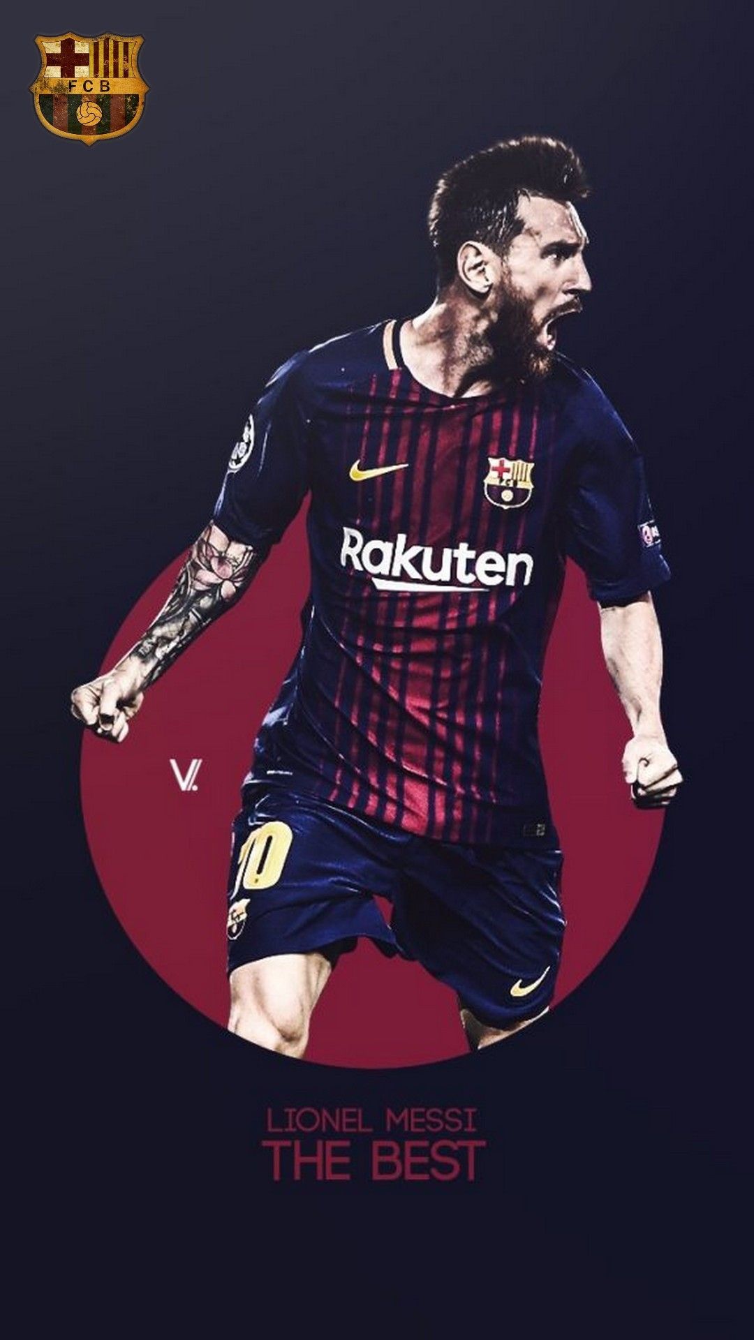 Lionel Messi Barcelona esultanza, Inter Miami, 1080x1920 Verticale, iPhone Pro