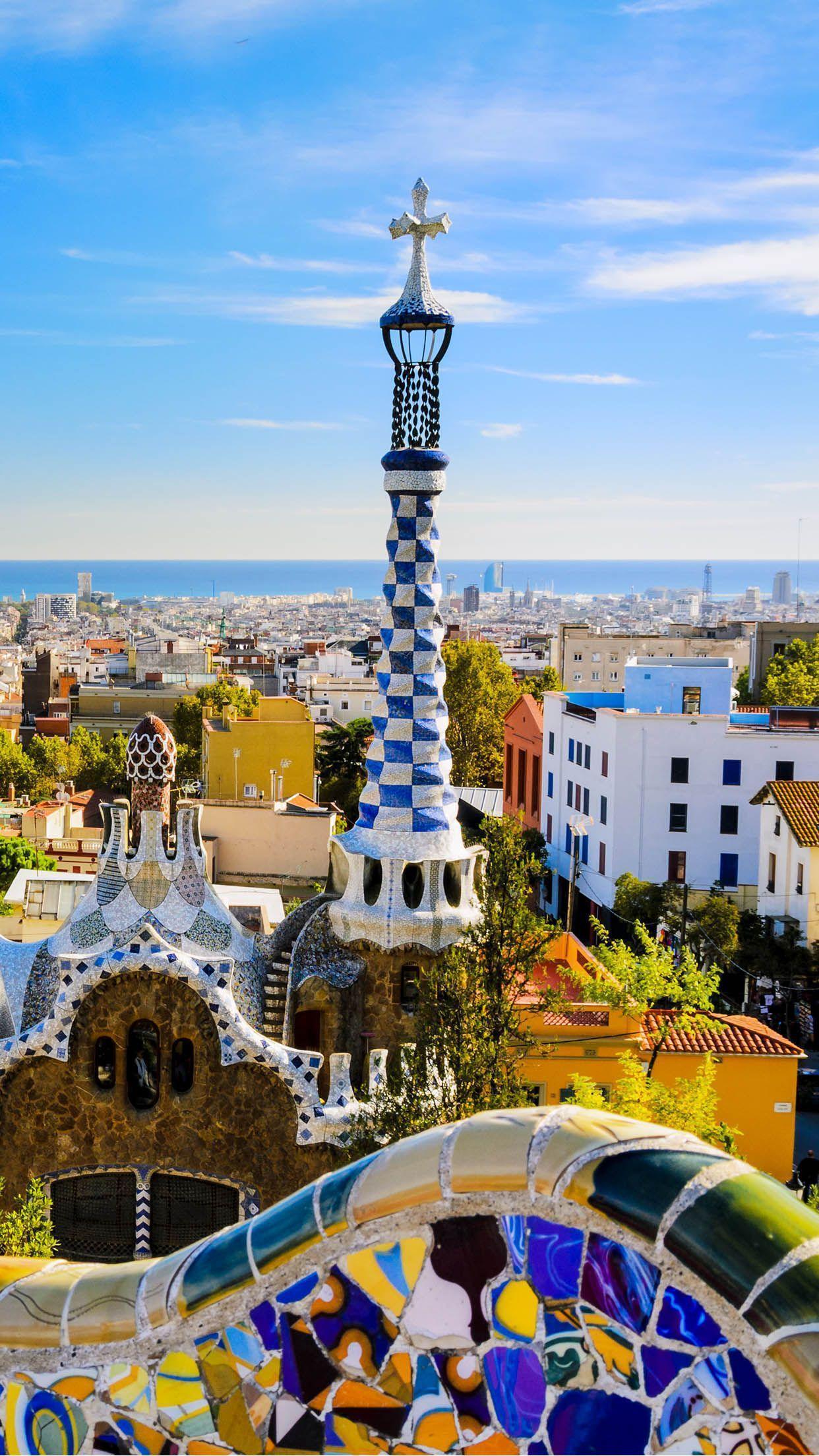 Park Güell Barcellona Gaudí, 1242x2208 Verticale, iPhone Plus