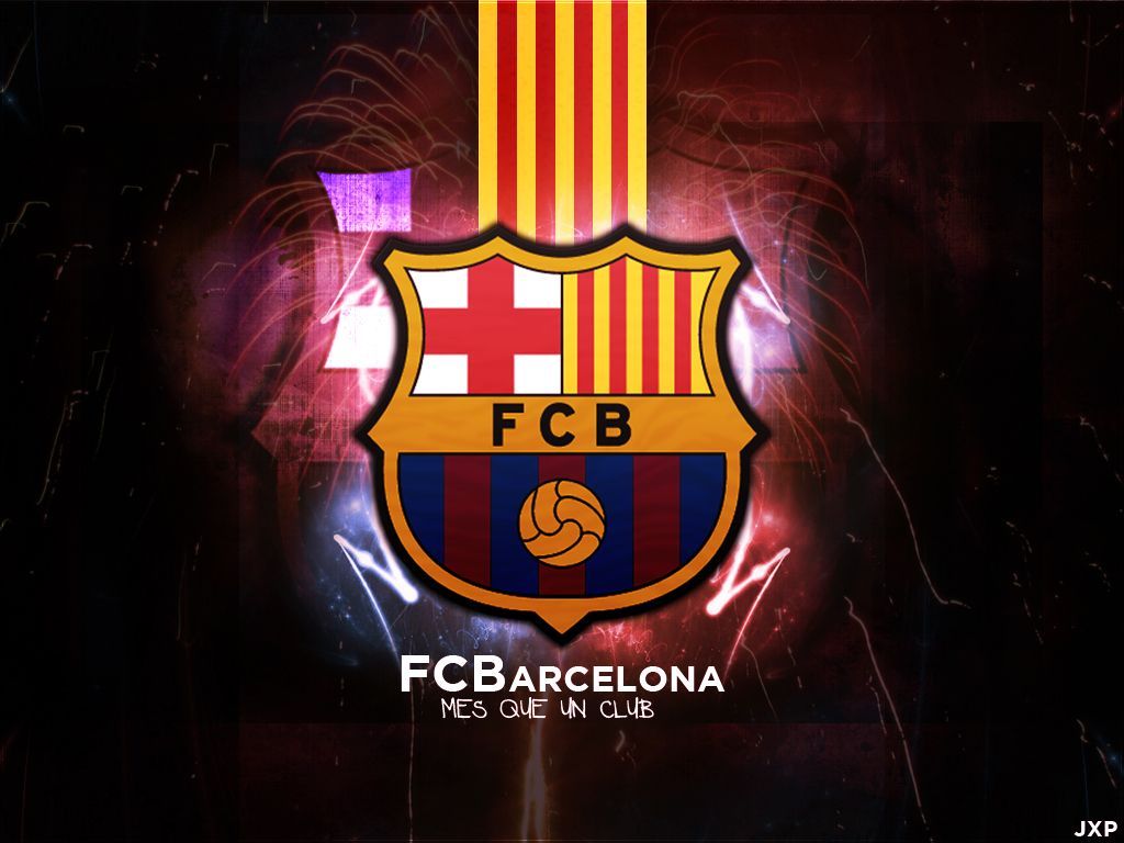 Logo FC Barcelona fuochi artificio, 1024x768 HD, PC