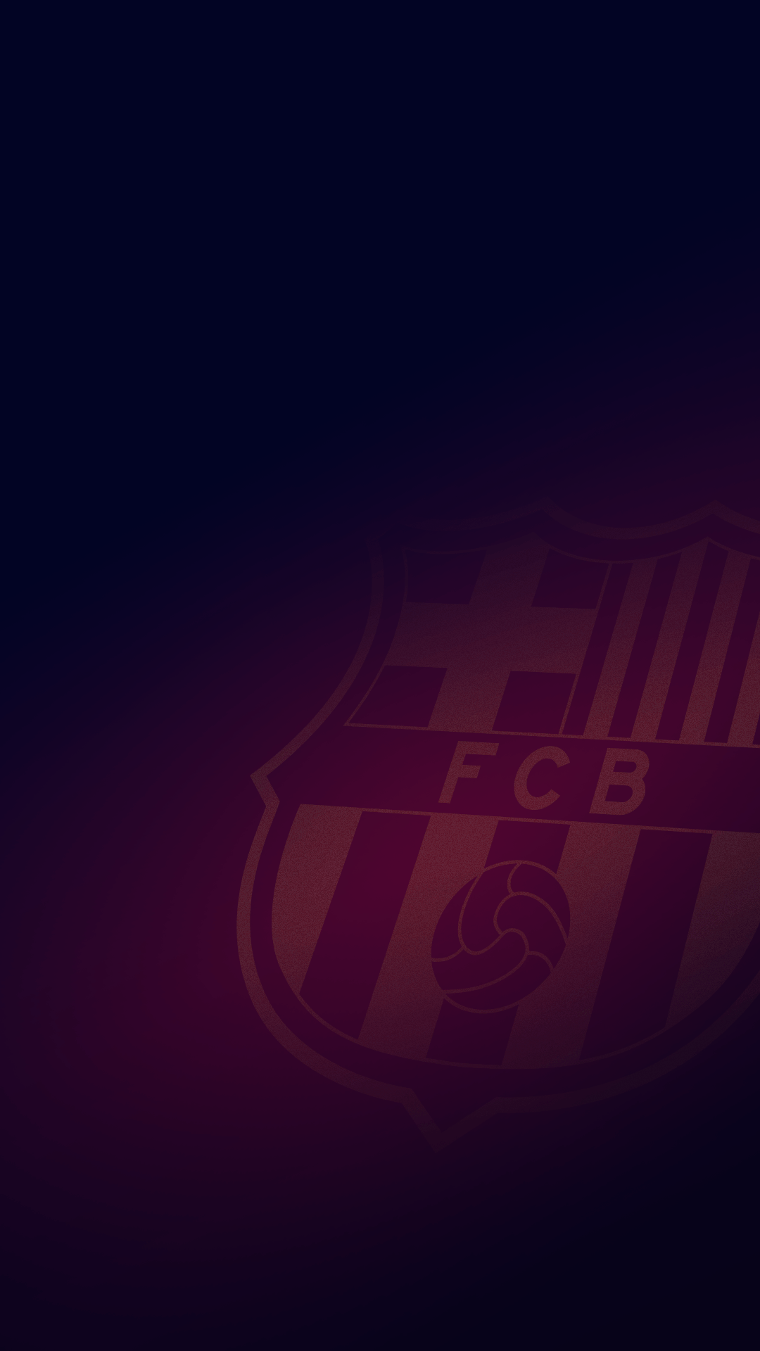 Logo FC Barcelona sfumato scuro, 1080x1920 Full HD Verticale, iPhone