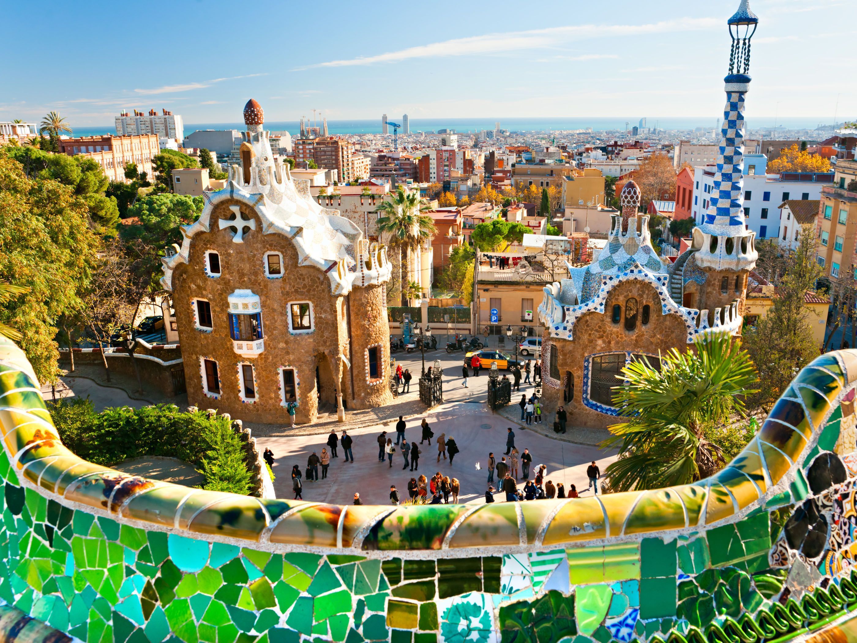 Park Güell Barcellona Gaudí, 2800x2100 2K, Desktop