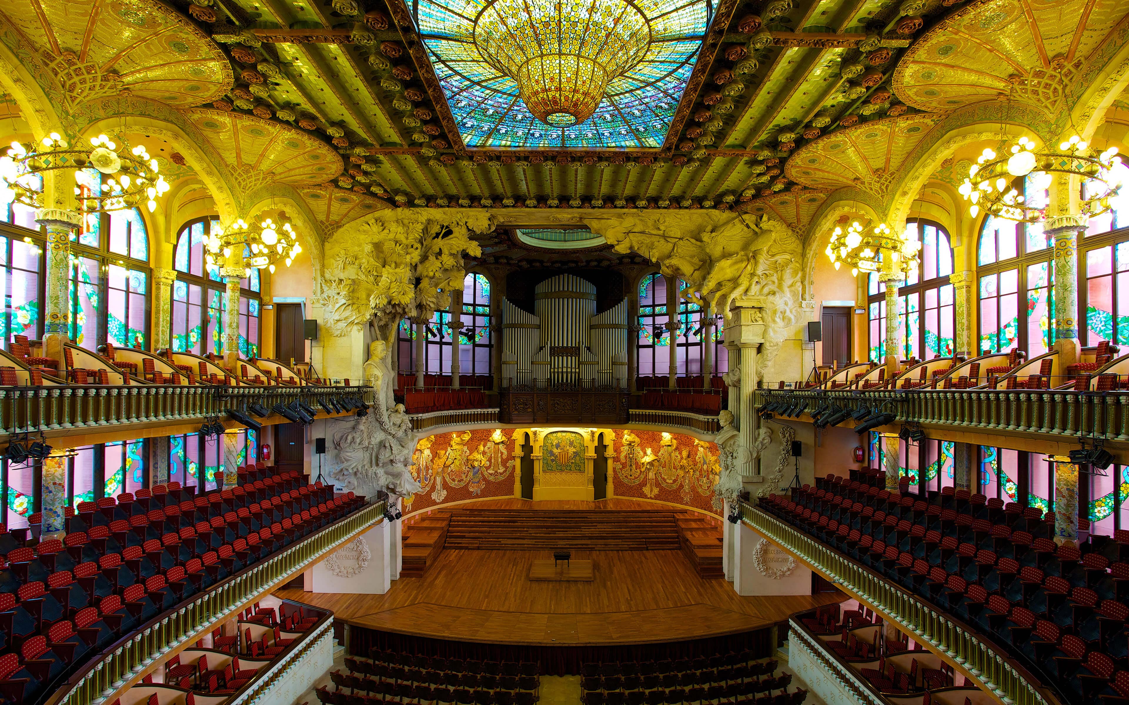 Palau de la Música Catalana, 3840x2400 Ultra HD, 4K TV