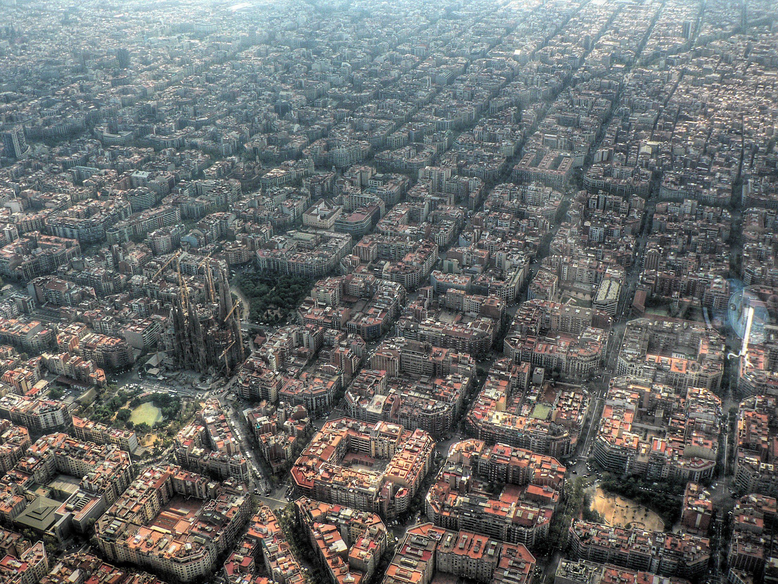 Vista aerea Barcellona città, 2560x1920 WQXGA, PC