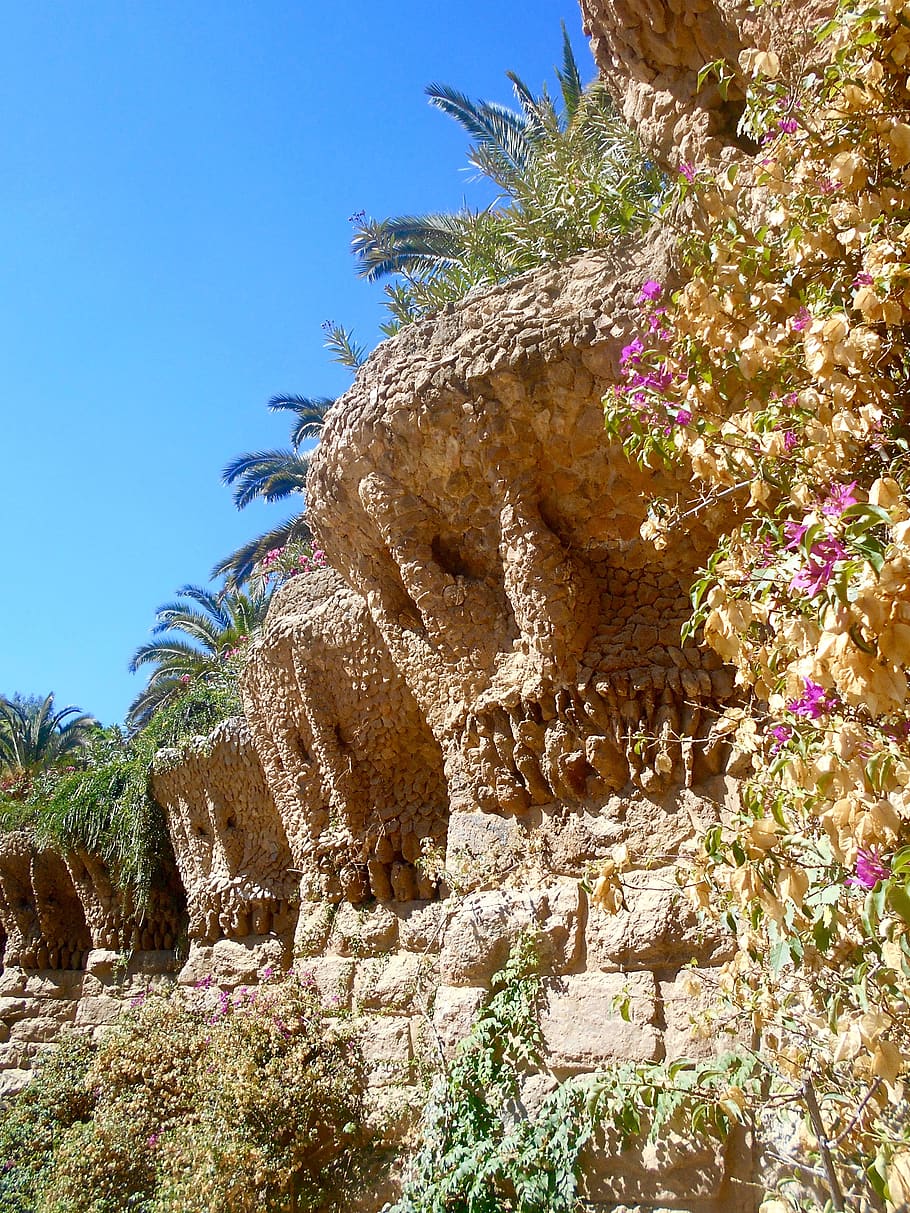 Park Güell Barcellona architettura, 910x1213 Verticale, Telefono