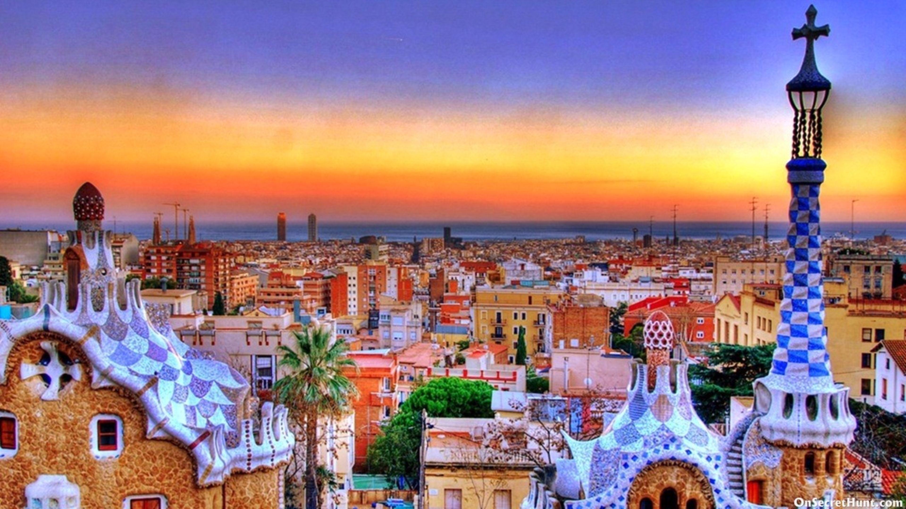 Vista panoramica di Barcellona, 3840x2160 4K, Desktop 4K