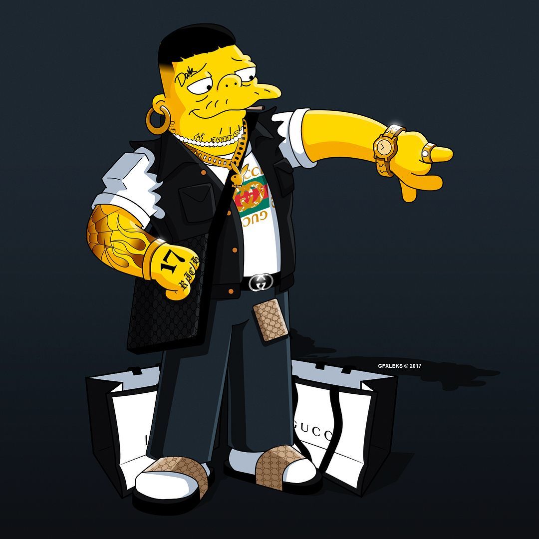 Homer Simpson stile trapper, 1080x1080 HD, PC
