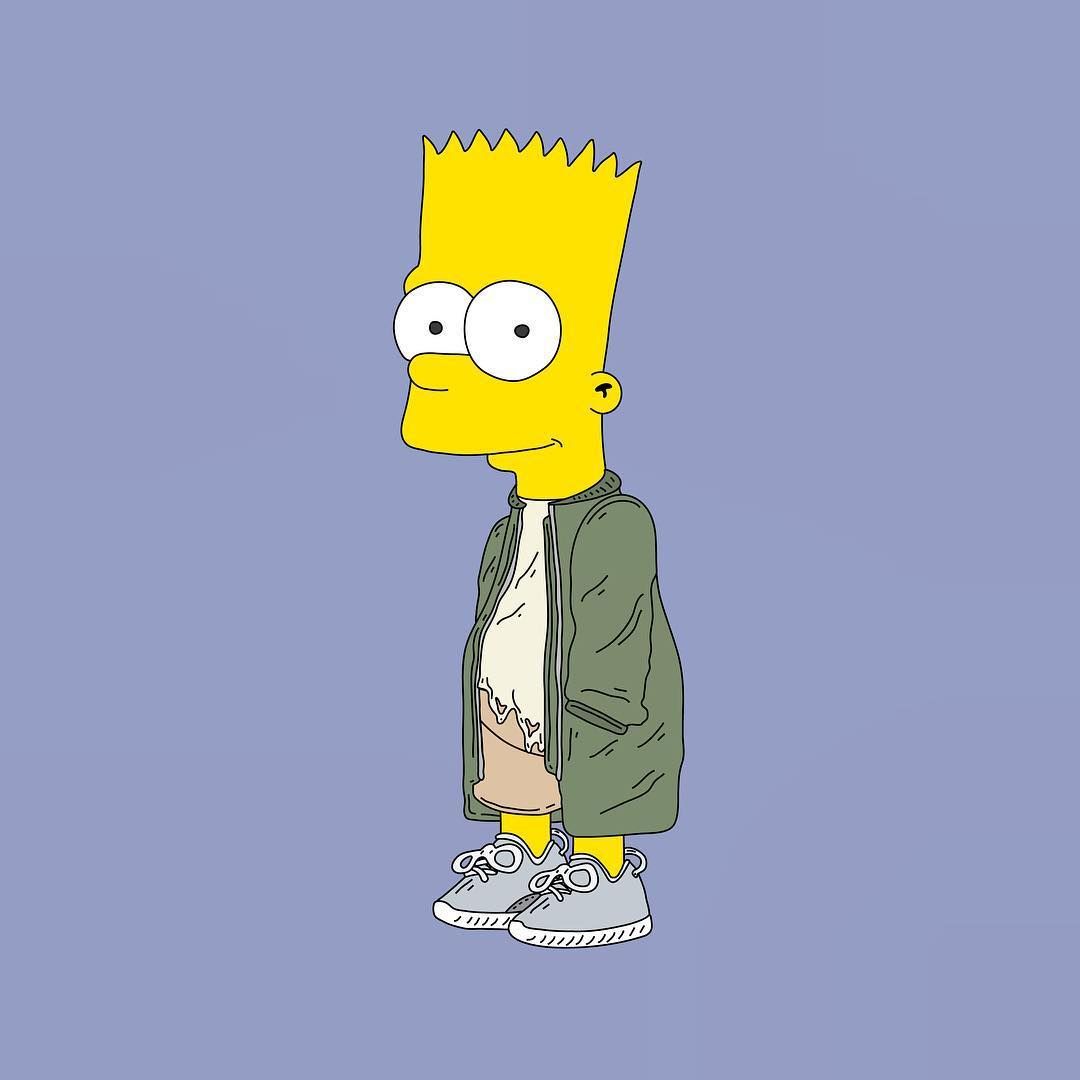 Bart Simpson con giacca street, 1080x1080 HD, Desktop