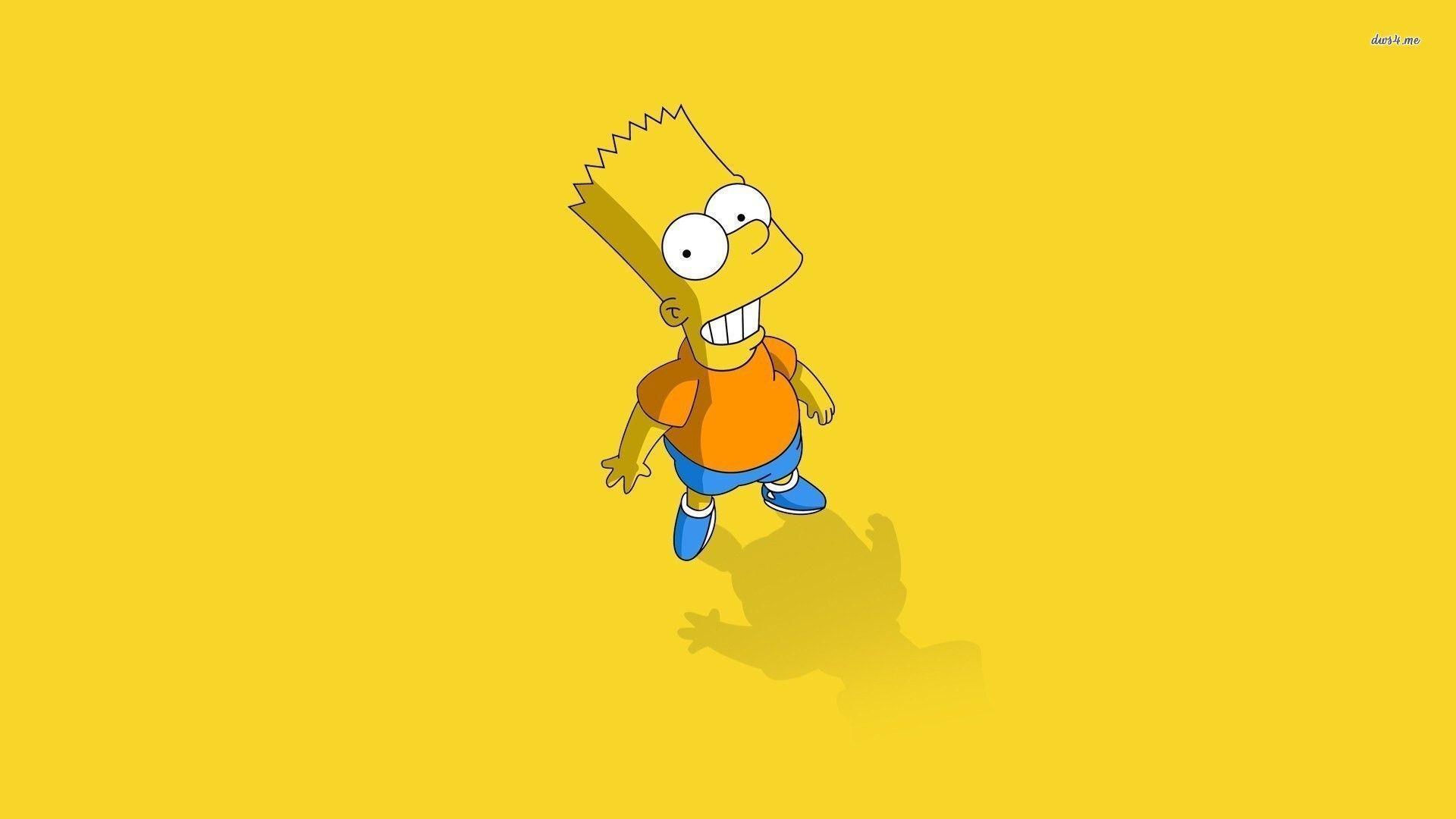 Bart Simpson sfondo giallo, 1920x1080 1080p, PC