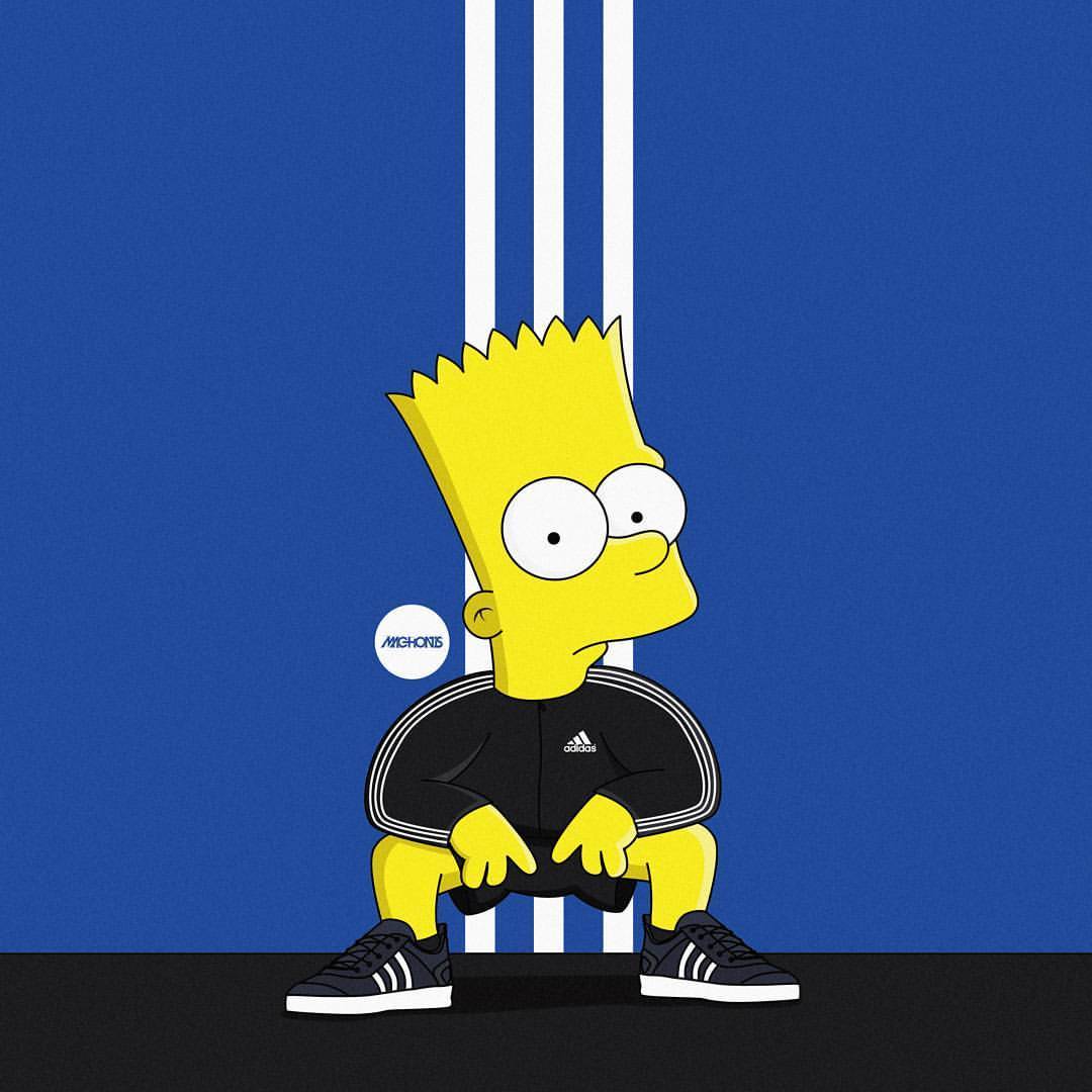 Bart Simpson stile Adidas, 1080x1080 HD, PC Desktop