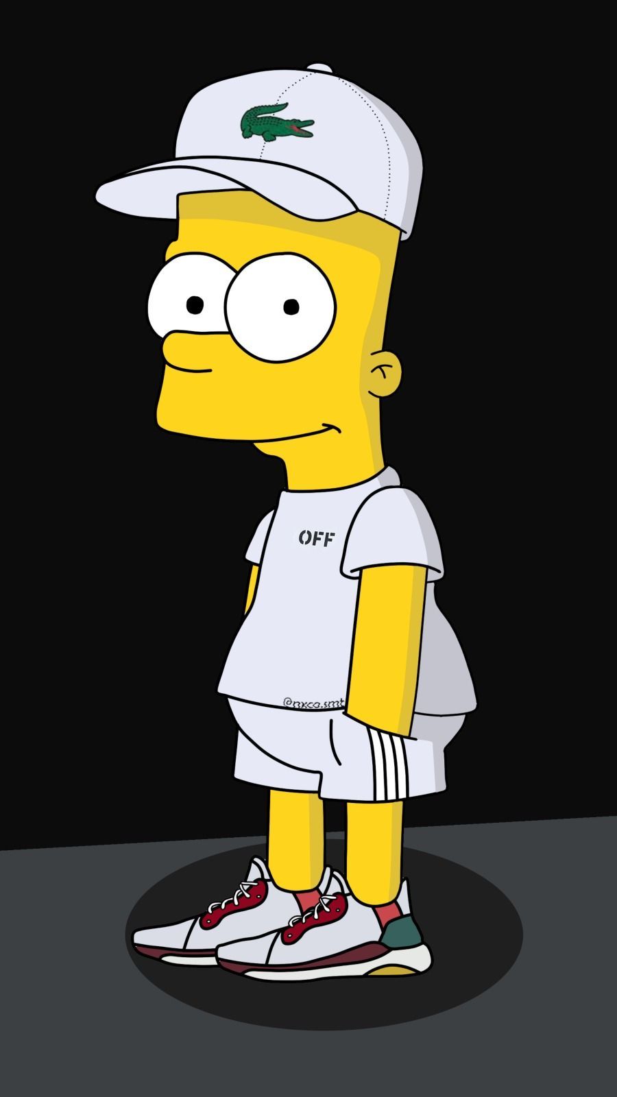 Bart Simpson Lacoste hypebeast, 900x1600 Verticale, Telefono