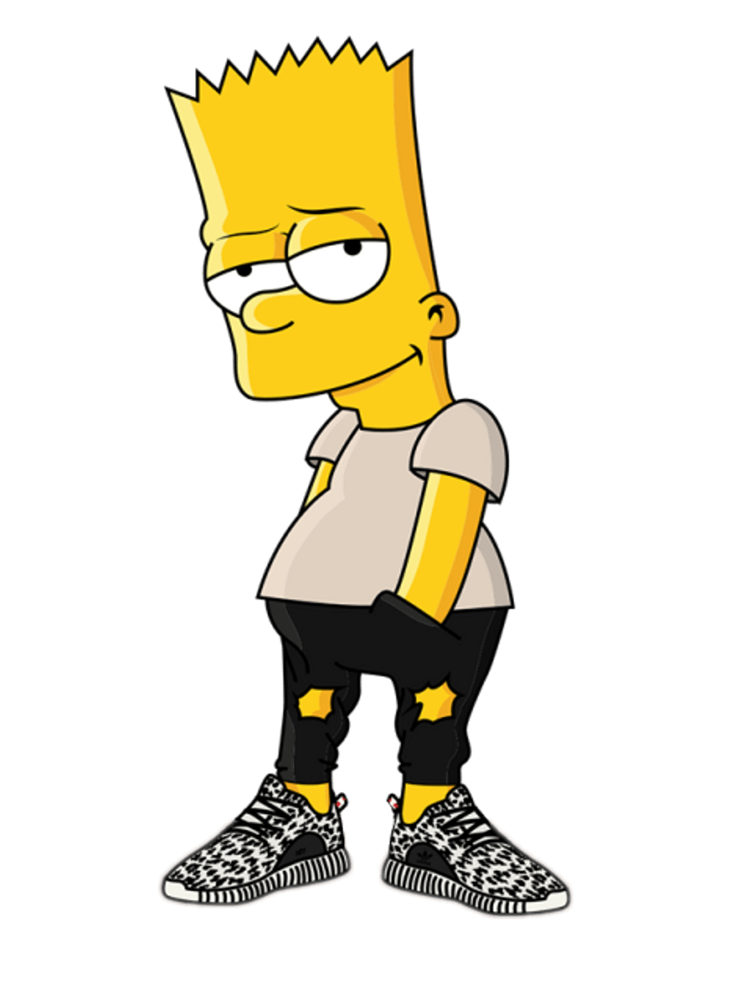 Bart Simpson Hypebeast sneakers, 1024x1381 Verticale, Telefono