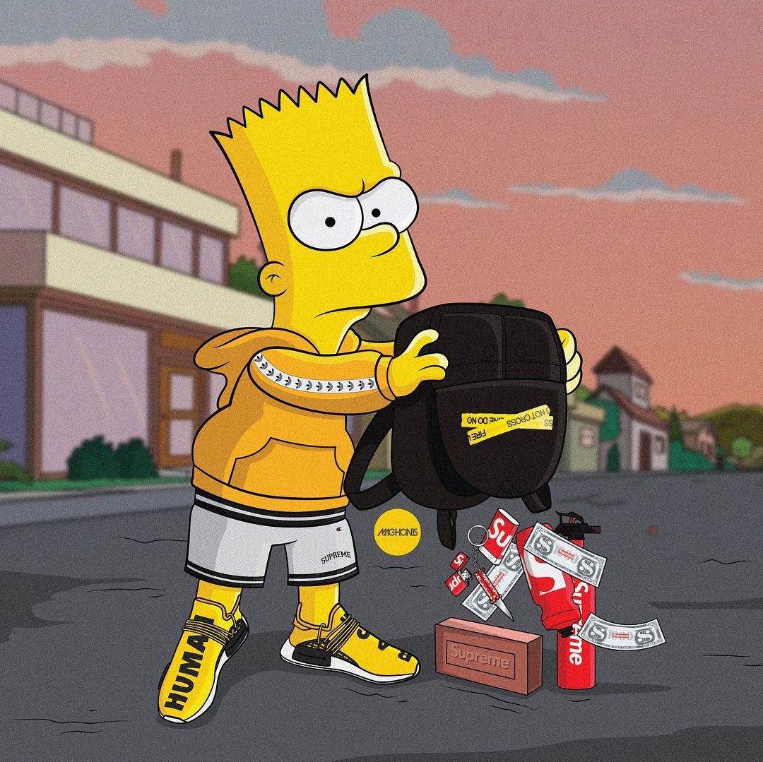 Bart Simpson hypebeast streetwear, 1080x1079 HD, PC