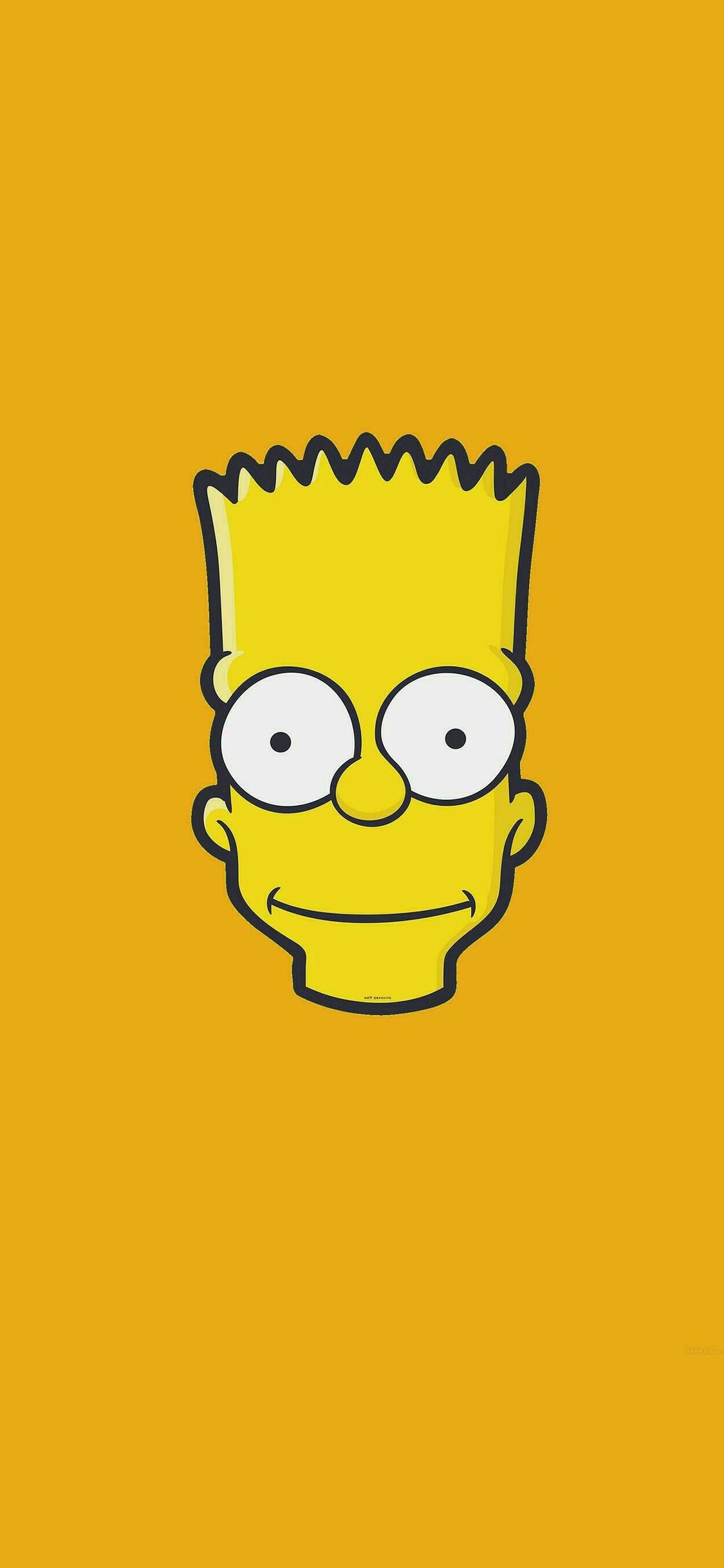 Bart Simpson faccia gialla, serie animata, 1125x2436 Full HD Verticale, iPhone Pro
