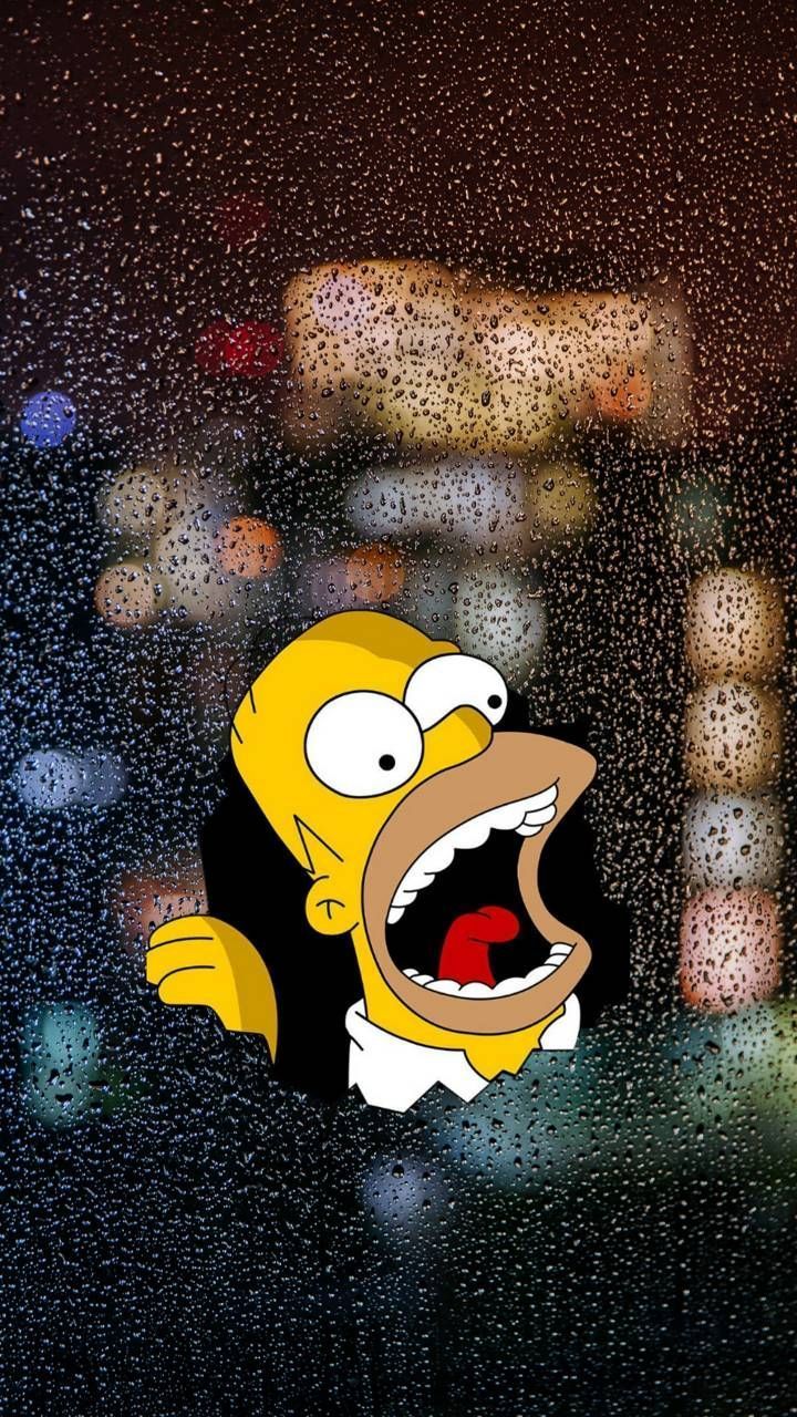 Lisa Simpson triste sfondo viola, 1080x1920 Verticale, iPhone