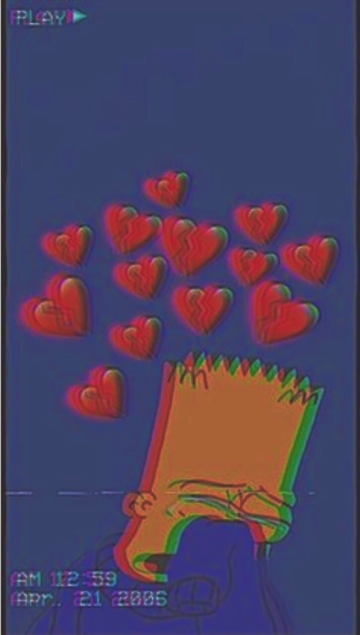 Bart Simpson stile XXXTentacion galassia, 730x1299 Full HD Verticale, iPhone
