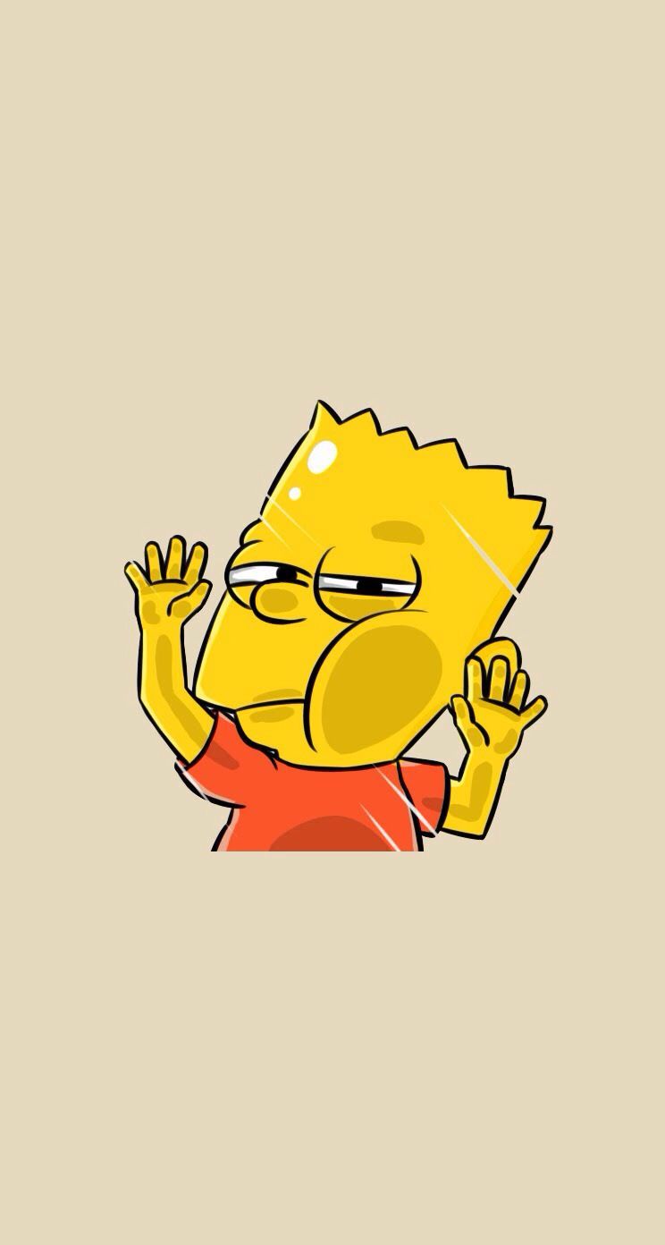 Bart Simpson faccia sfondo nero, 1242x2208 Verticale, iPhone Air