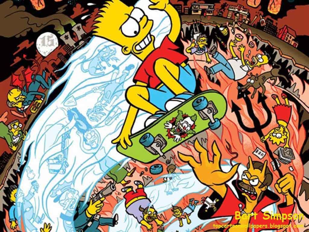 Collage Simpsons Bart Lisa, 720x1280 Full HD Verticale, iPhone