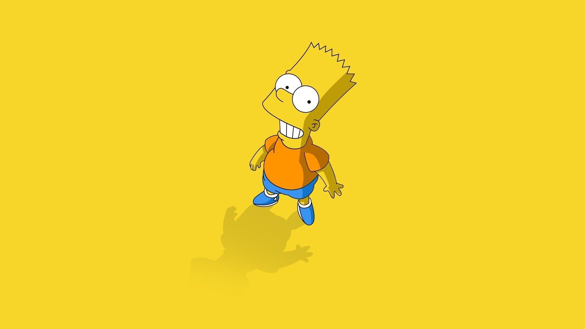 Bart Simpson sfondo giallo, 1920x1080 Full HD, PC Desktop