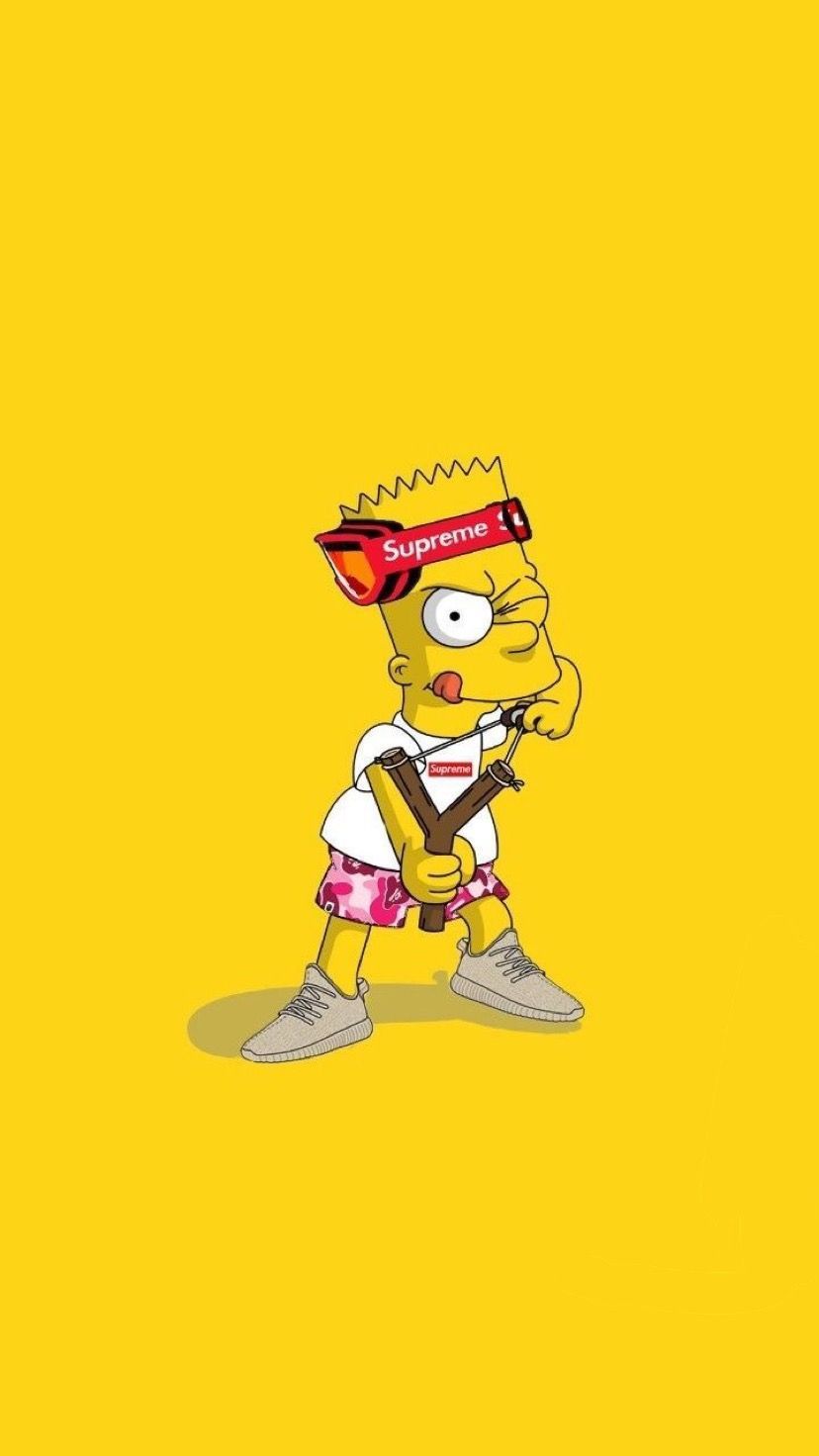Bart Simpson streetwear con cappellino, 1080x1080 HD, Laptop