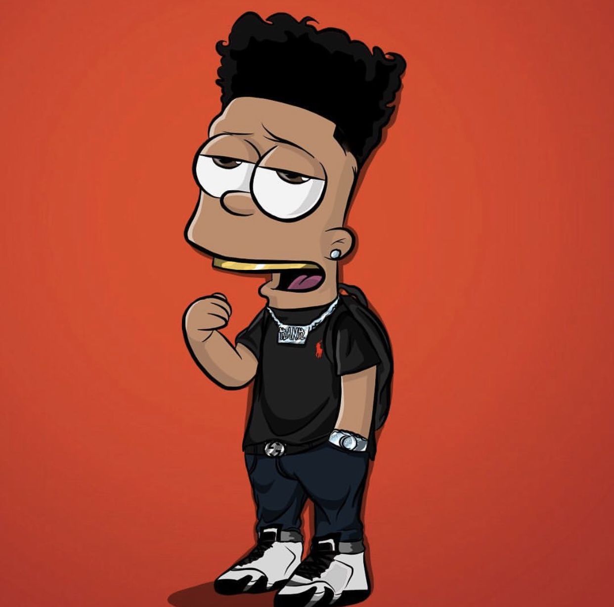 Bart Simpson stile urban Supreme, New York, 1080x815 HD, PC