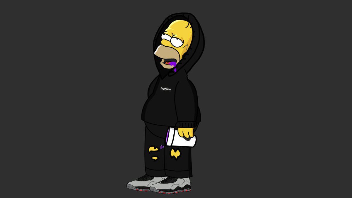 Bart Simpson stile Supreme, 1296x2179 Verticale, Telefono