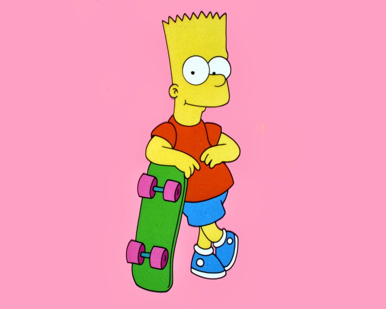 Bart Simpson con skateboard, 1280x1024 HD, HP Laptop