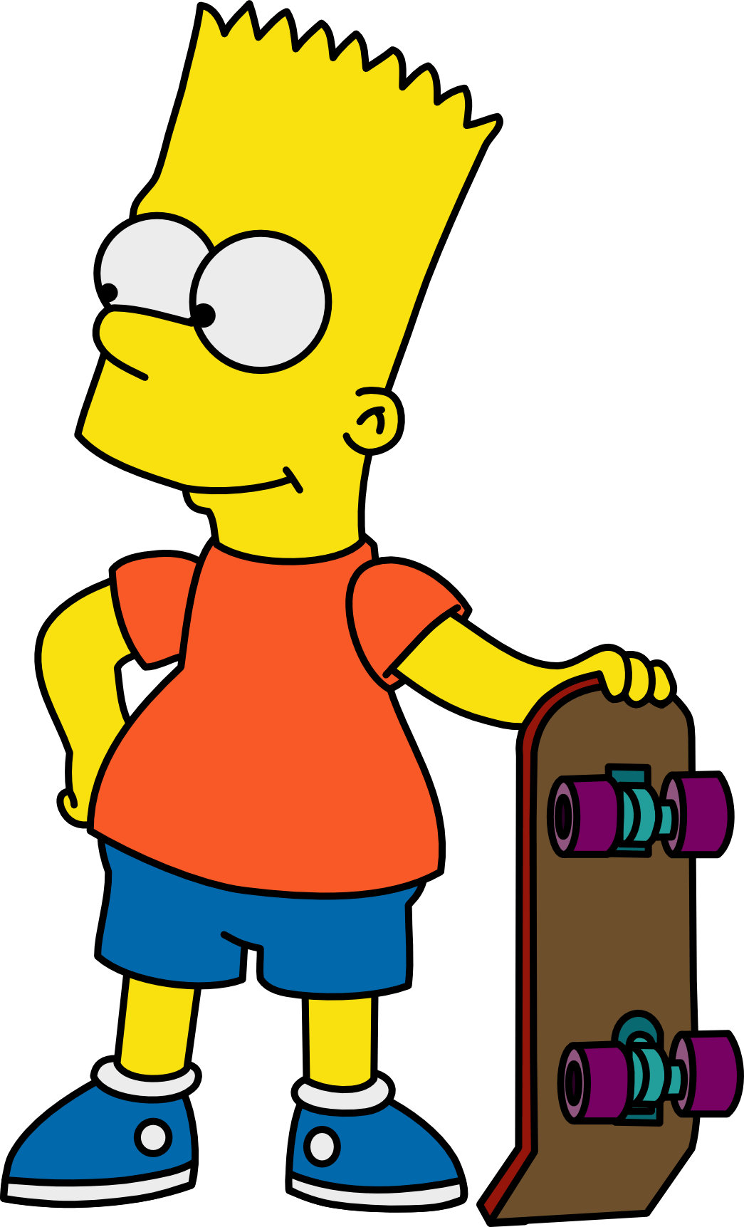 Bart Simpson con skateboard Supreme, New York, 720x1280 Full HD Verticale, iPhone