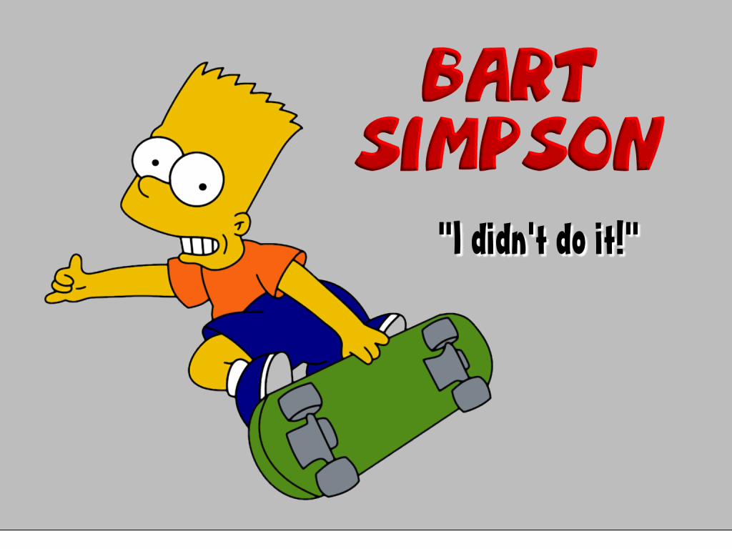 Bart Simpson con skateboard, 1280x800 720p, Acer Nitro