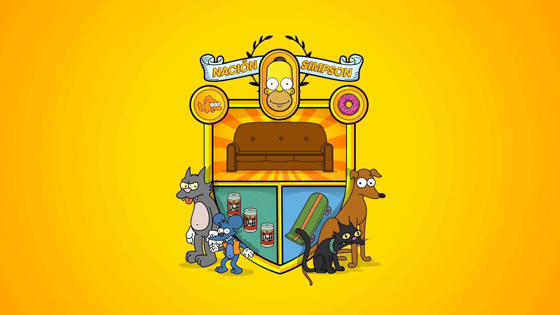 Famiglia Simpson sfondo blu, 3840x2159 UHD, PC 4K