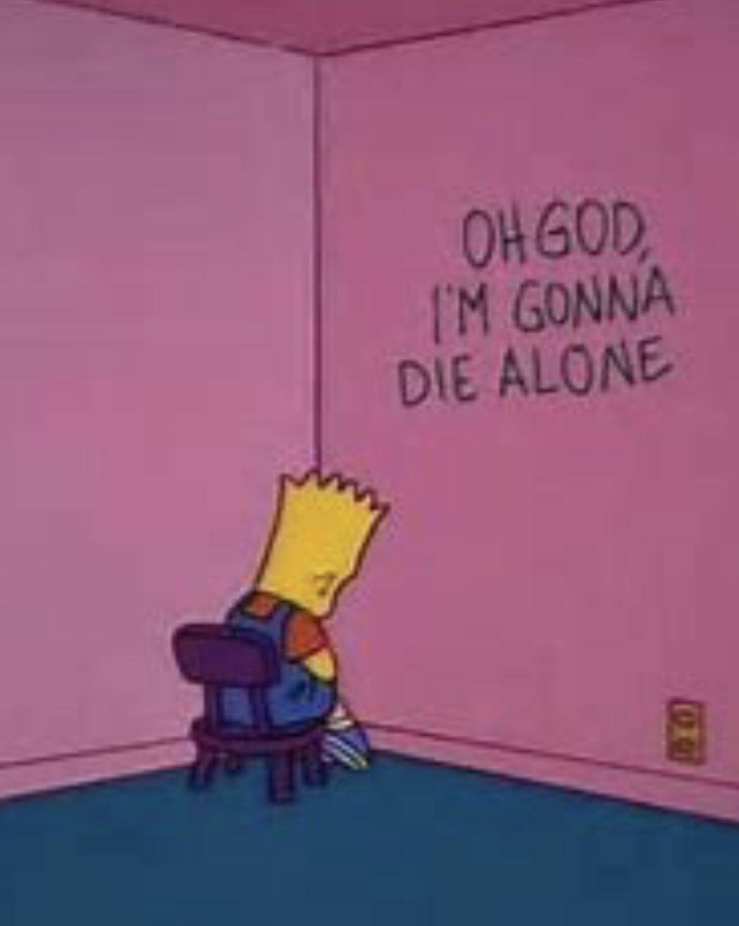 Lisa Simpson triste sfondo pastello, 720x1280 Verticale, Telefono