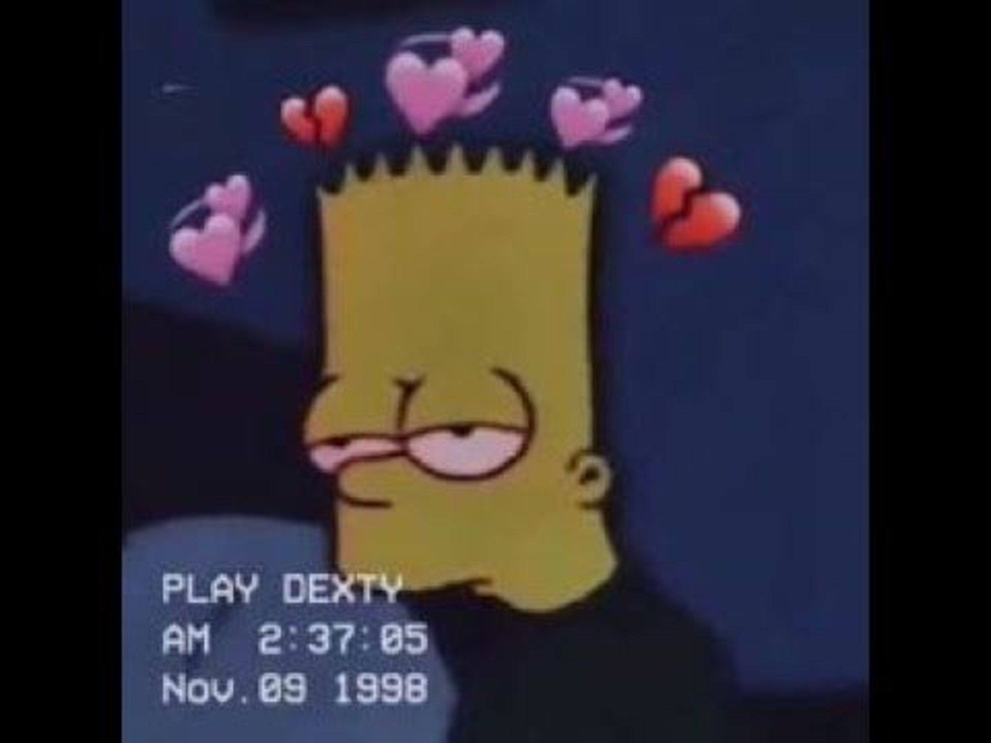 Bart Simpson triste tatuato, 720x1280 Verticale, iPhone Pro