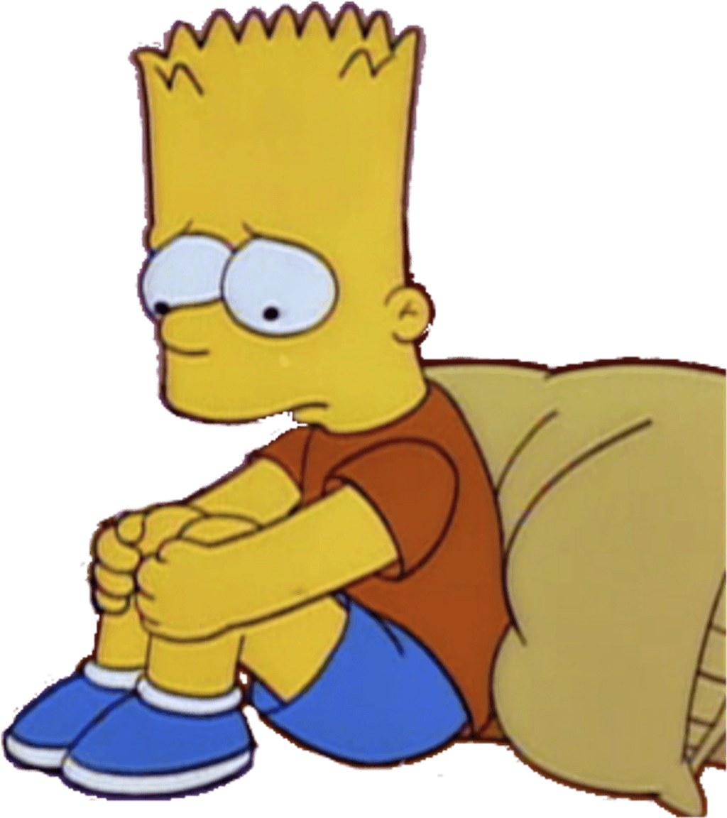 Bart Simpson triste cuori spezzati, 640x1280 Full HD Verticale, Smartphone
