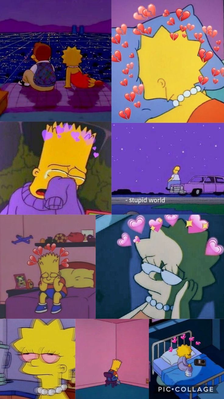 Bart Simpson triste notte, 1334x750 HD, Desktop